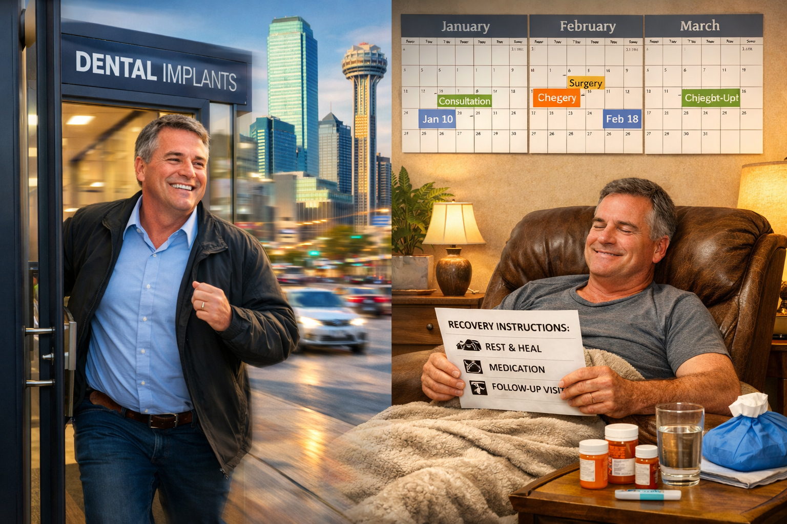 Same-Day vs Staged Implants in Downtown vs Suburban Dallas: How Location Affects Cost and Access