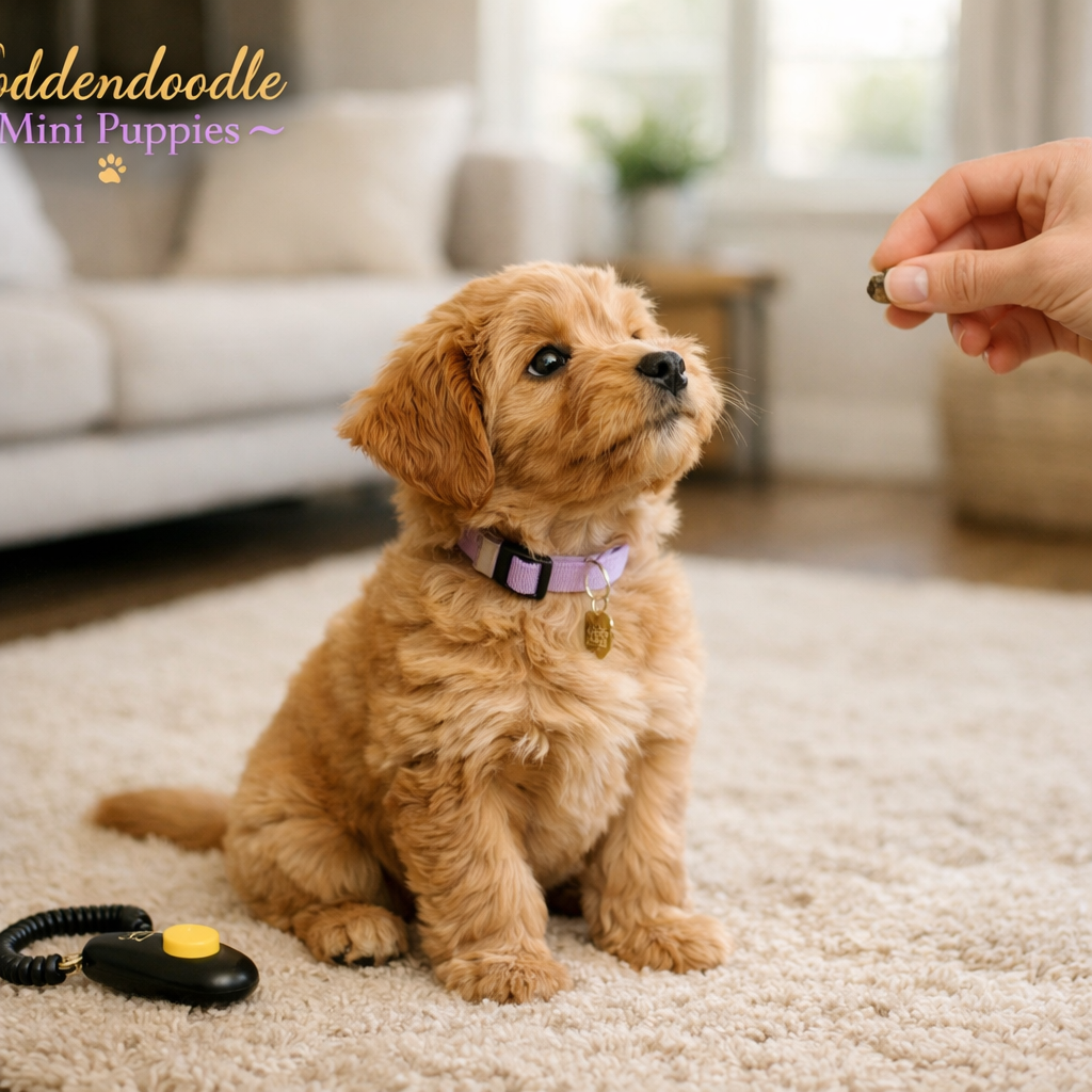 goldendoodle mini puppy
