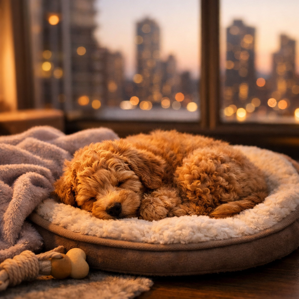 goldendoodle mini puppy