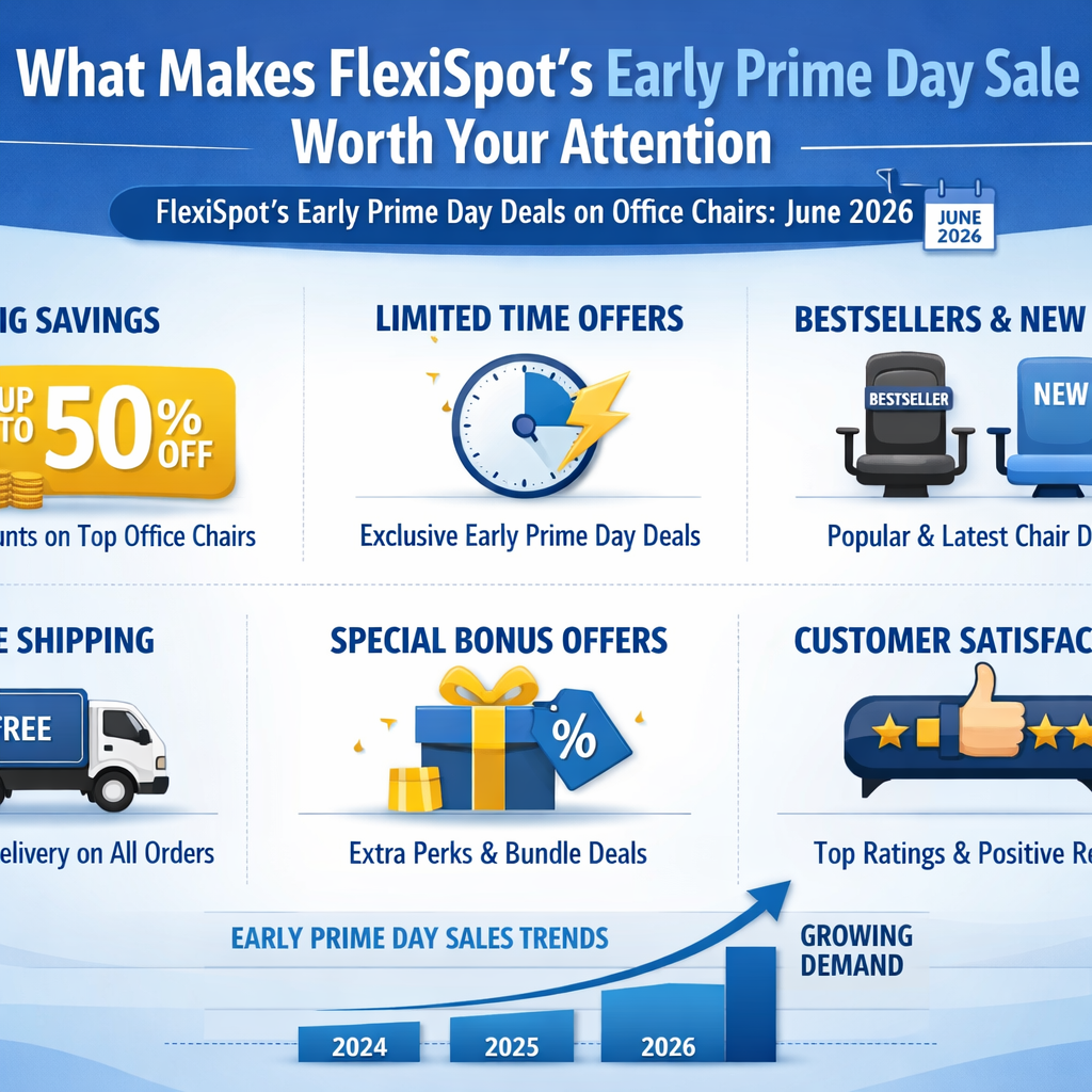 Deals on Office Chairs FlexiSpot's Early Prime Day Deals on Office Chairs: June 2026 — Top Models to Consider