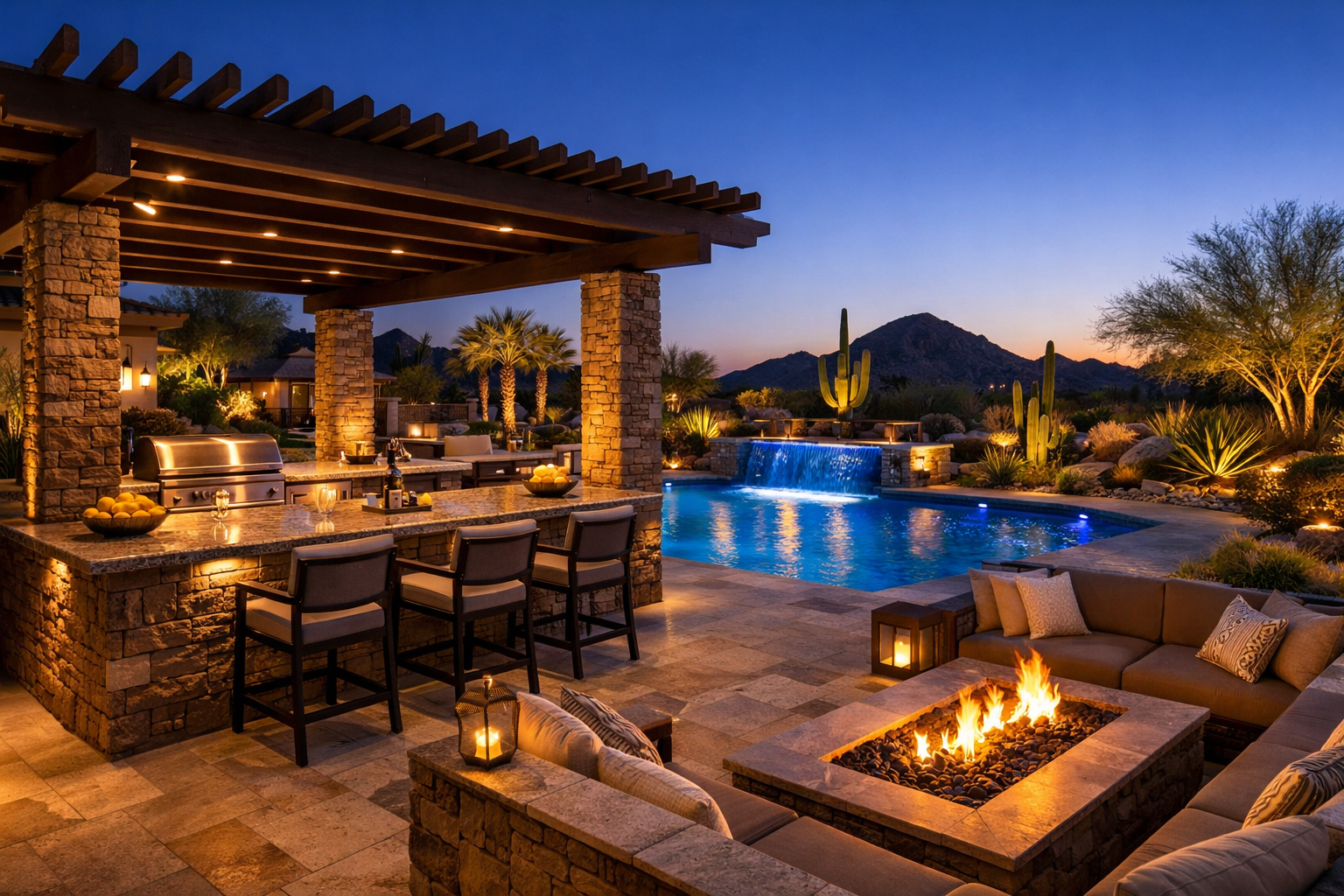 Heat-Resistant Plants and Materials for Scottsdale Pools