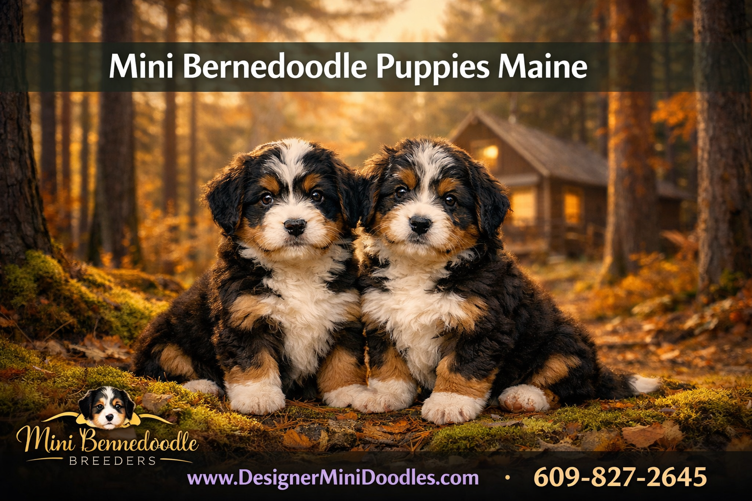 mini bernedoodle puppies Maine