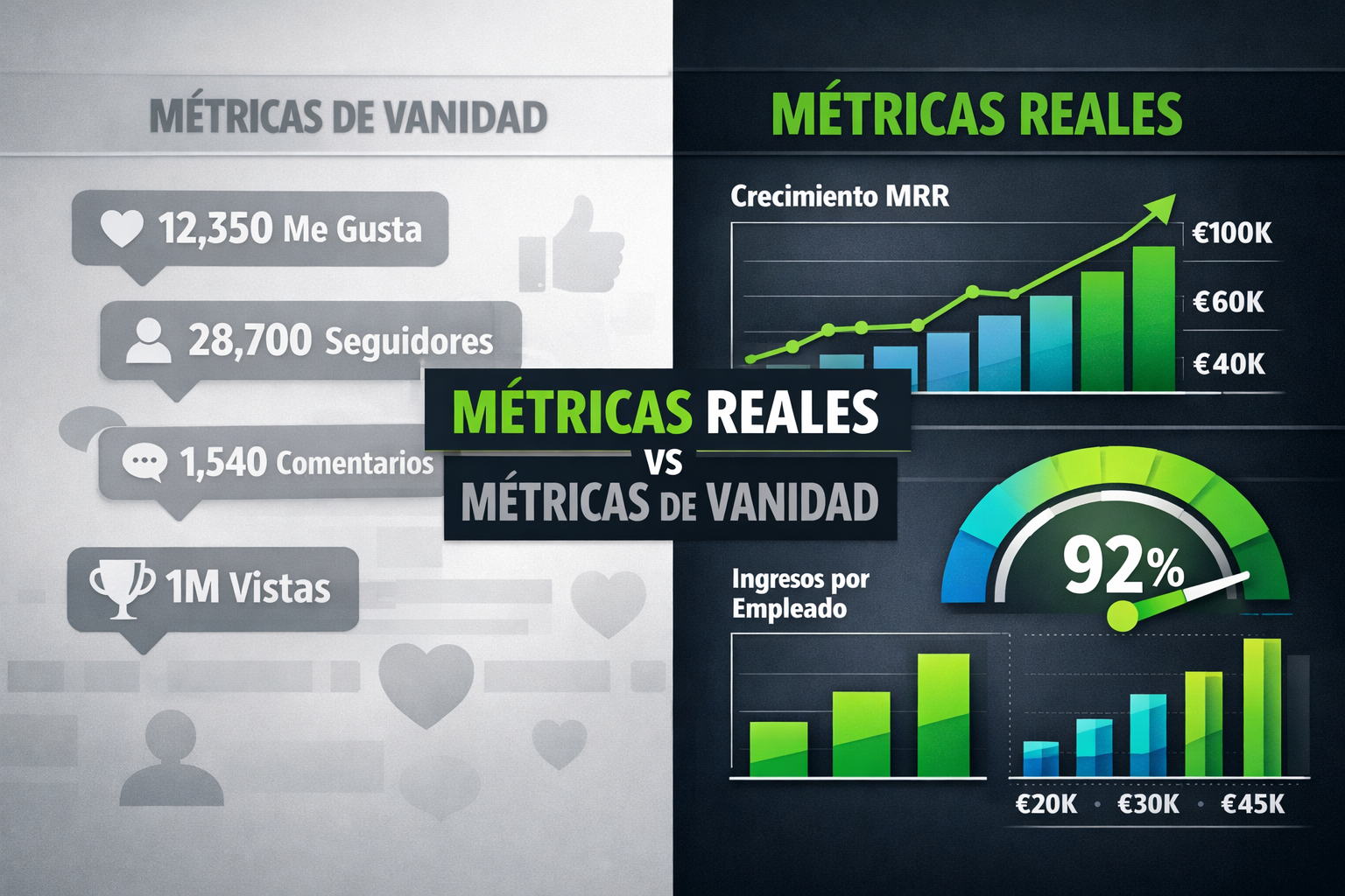 Métricas Reales vs. Métricas de Vanidad: La Diferencia que Importa