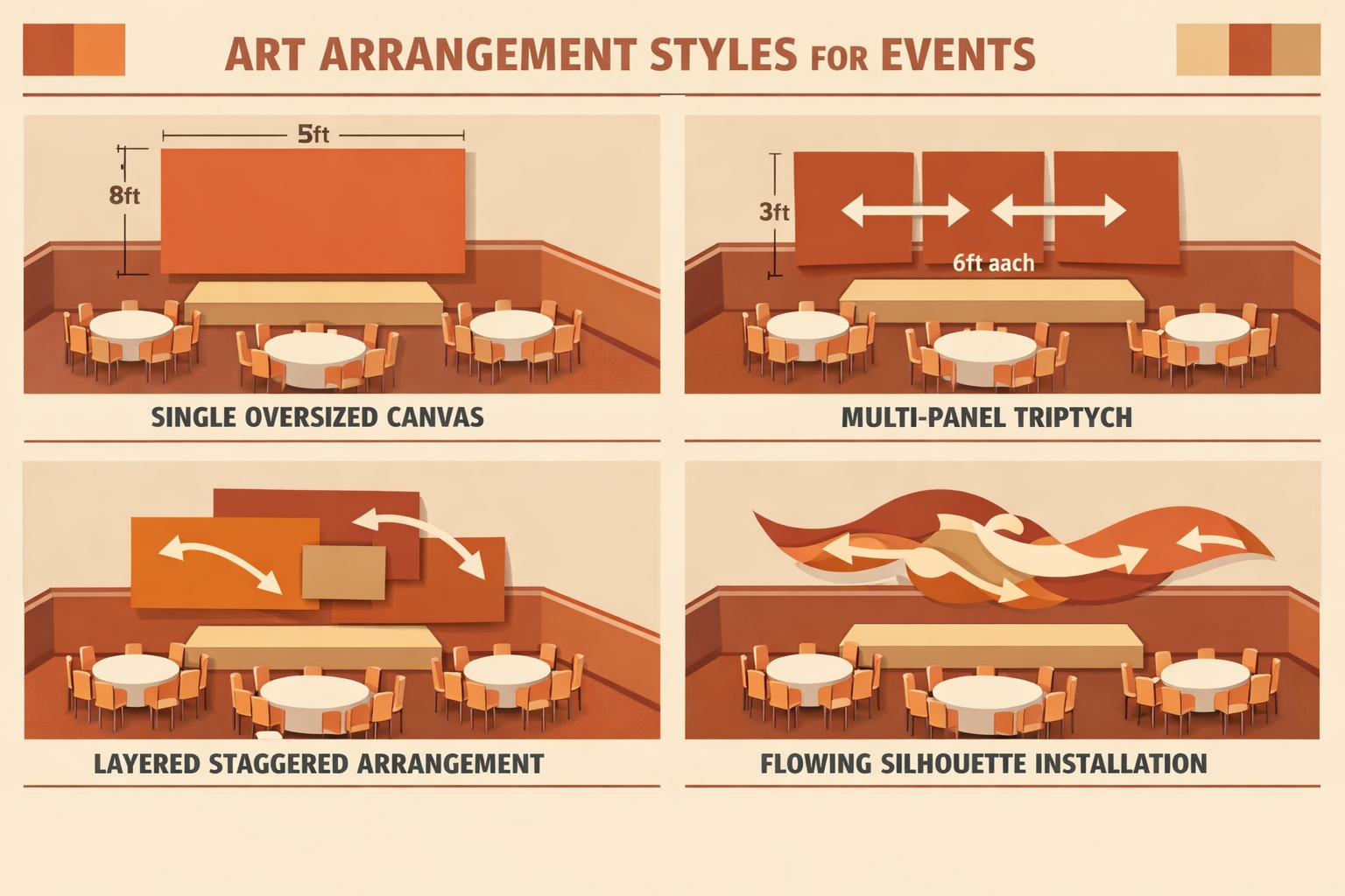 Arrangement Strategies That Maximize Depth and Visual Flow
