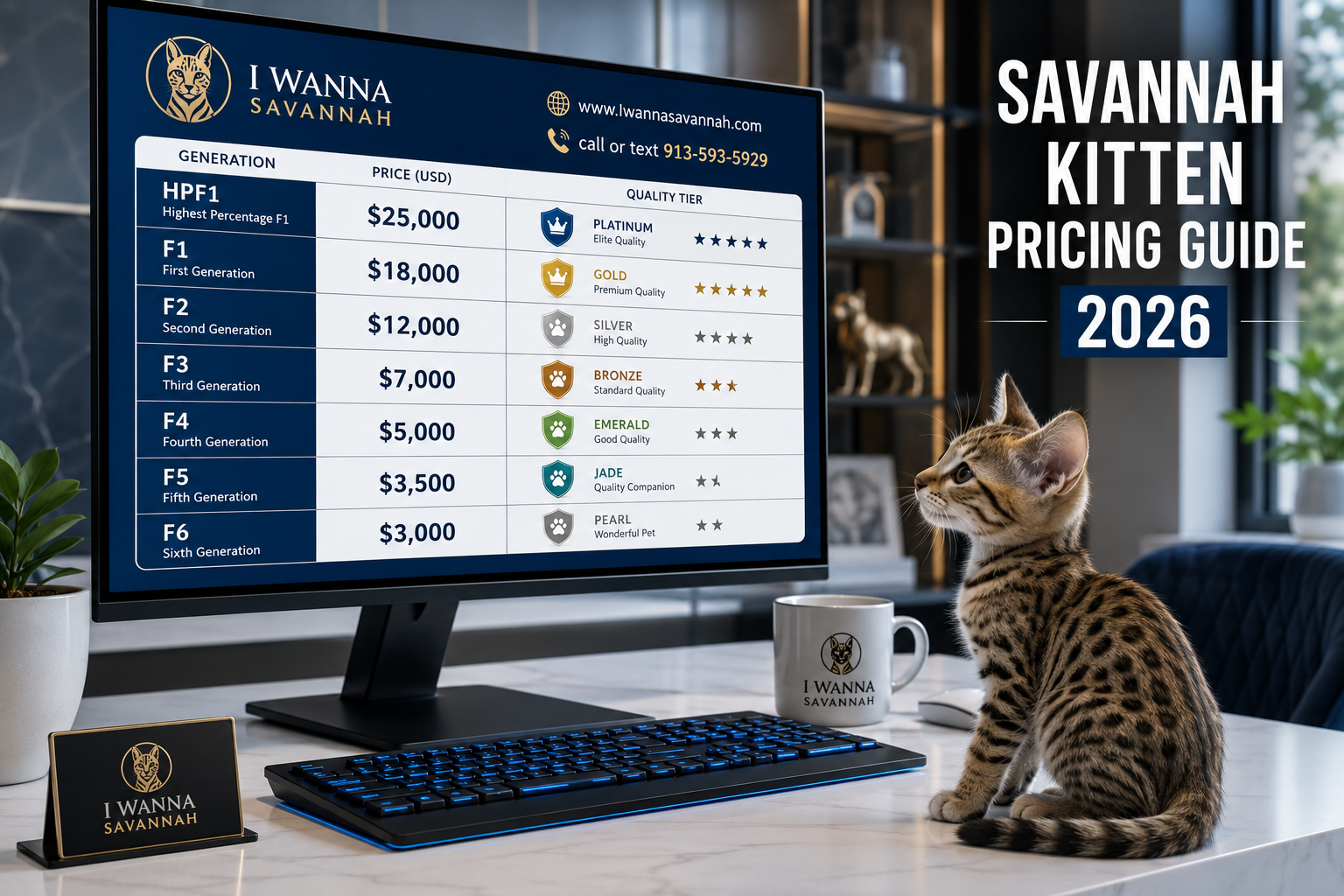 What Should You Expect to Pay for TICA Registered Savannah Kittens?