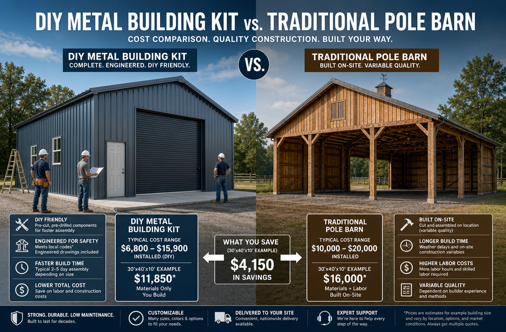 Are Metal Building Kits Good for Workshops or Farm Storage