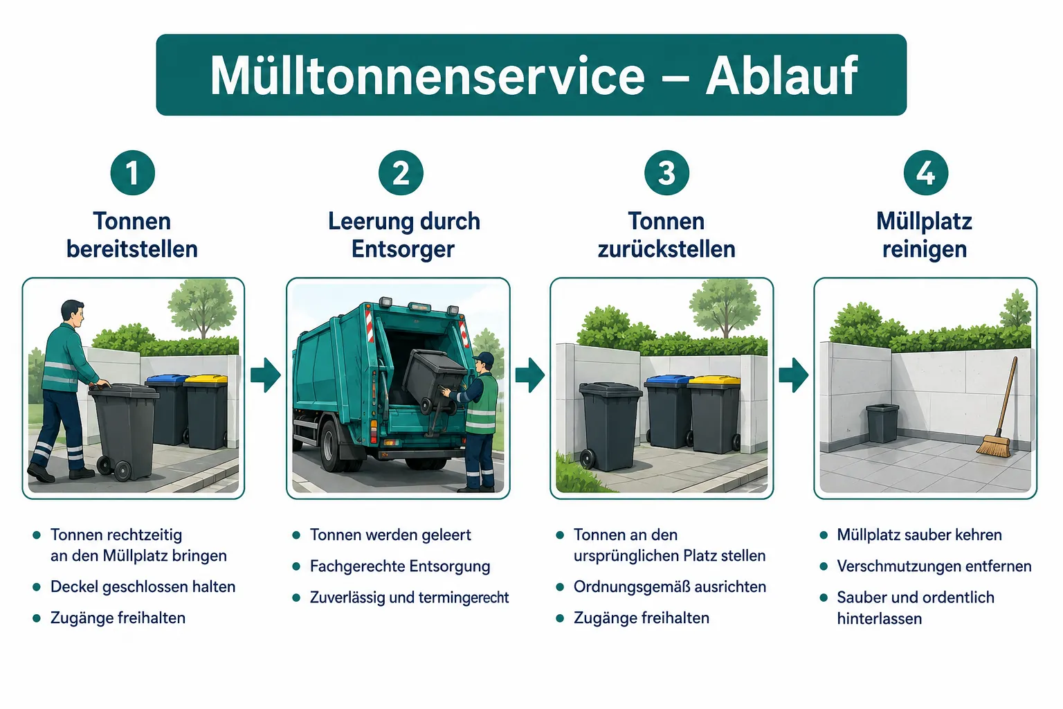 Was ist ein Mülltonnenservice und wie funktioniert er?