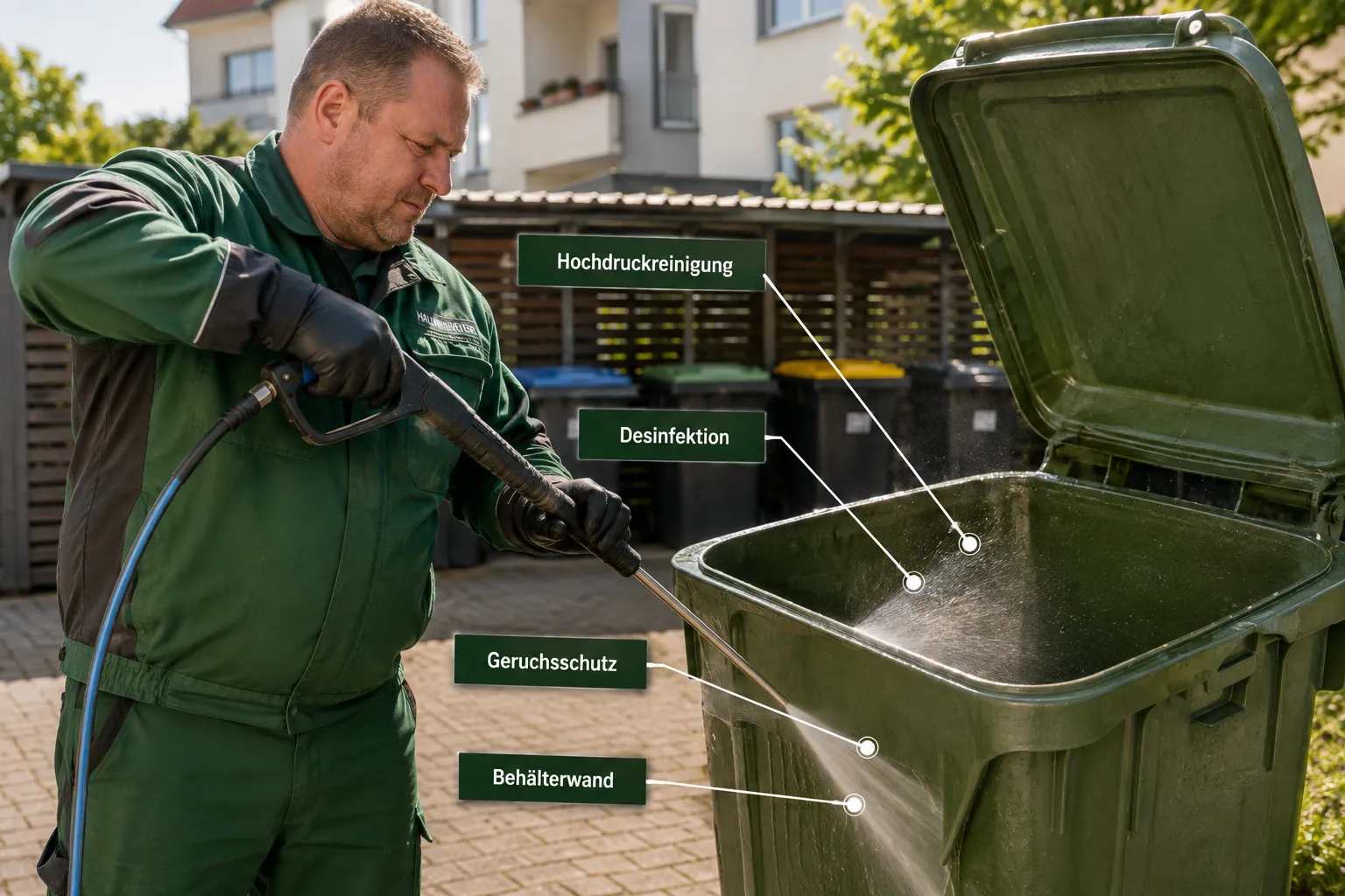Wie organisiert man Mülltonnen richtig im Mehrfamilienhaus?