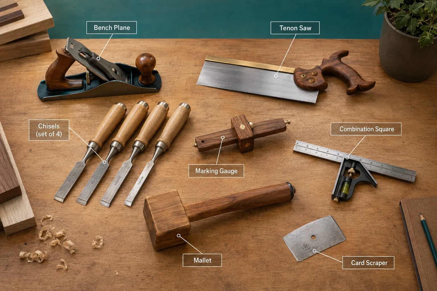 hand tool woodworking kit,