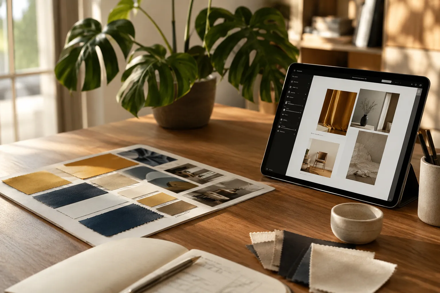 comparison of generic versus professional website template layouts