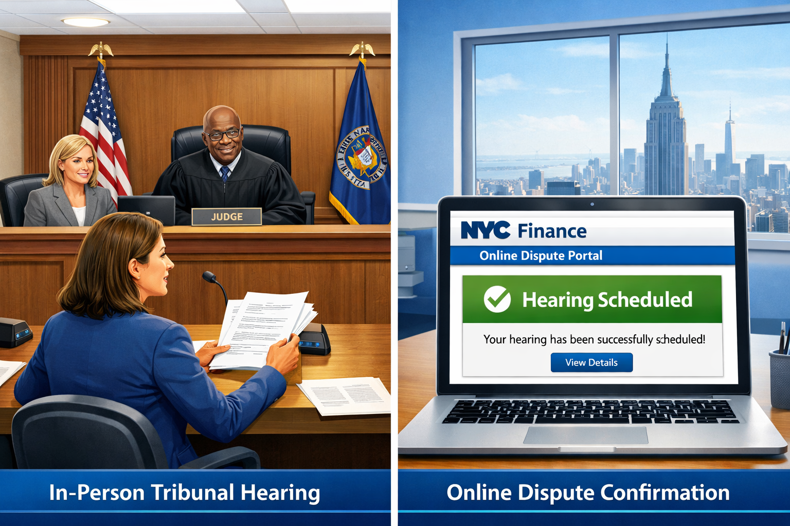 Infographic showing a person confidently presenting documents