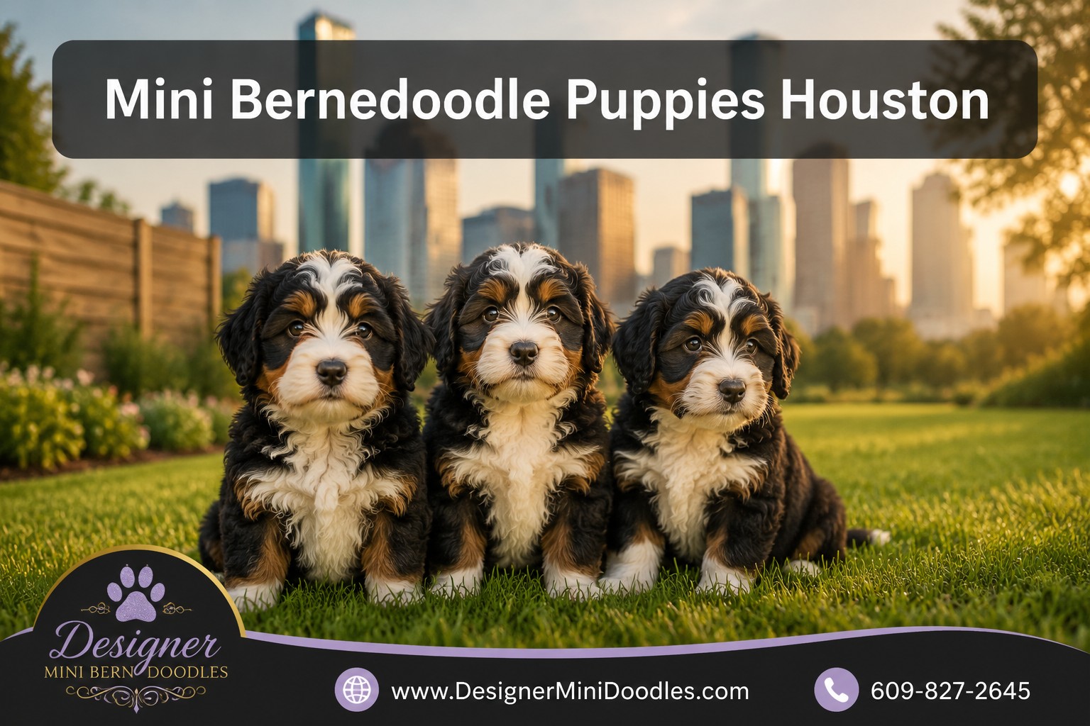 mini bernedoodle puppies Houston