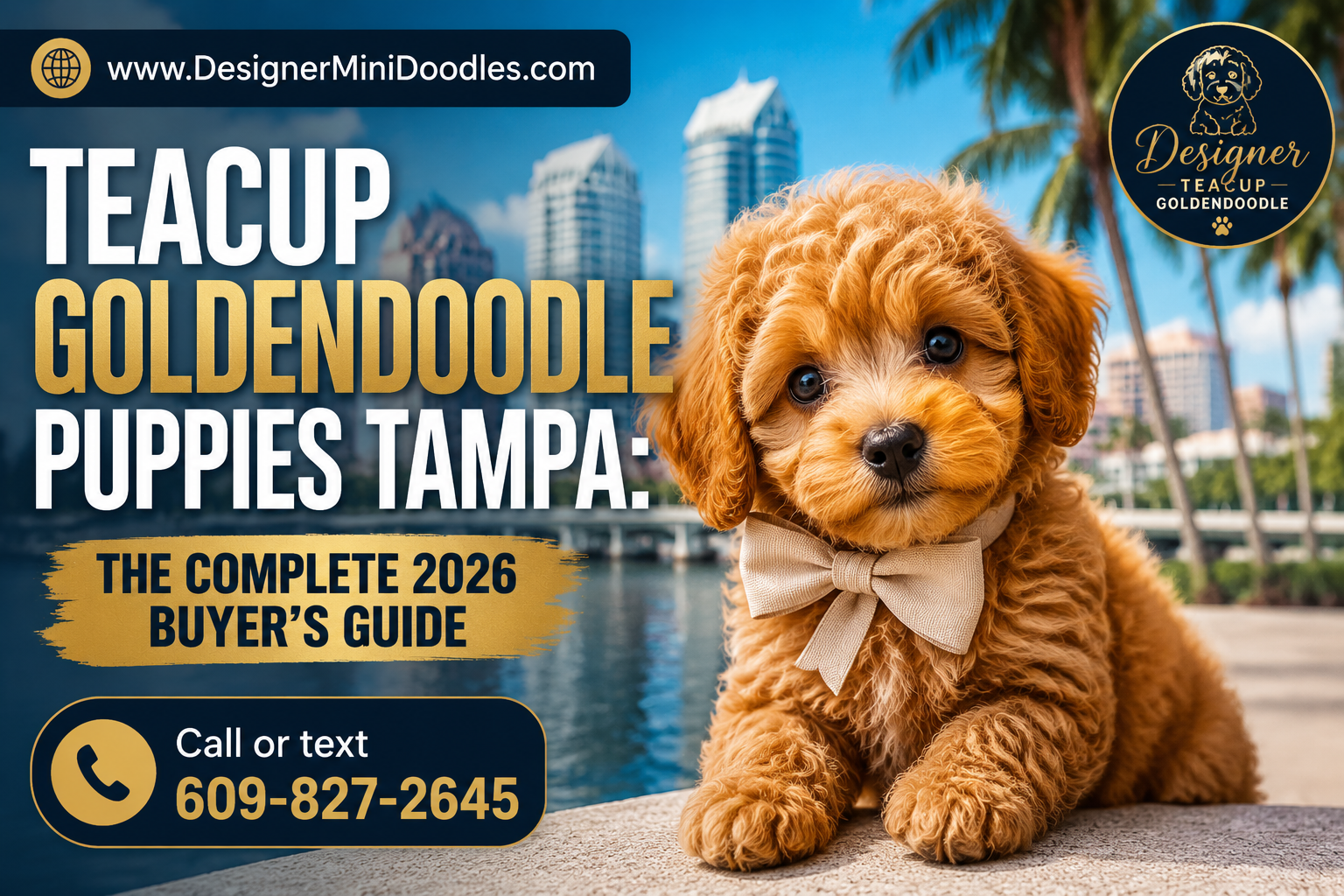 "Teacup Goldendoodle Puppies Tampa: The Complete 2026 Buyer's Guide". Modern design, , , aesthetic. Background imagery