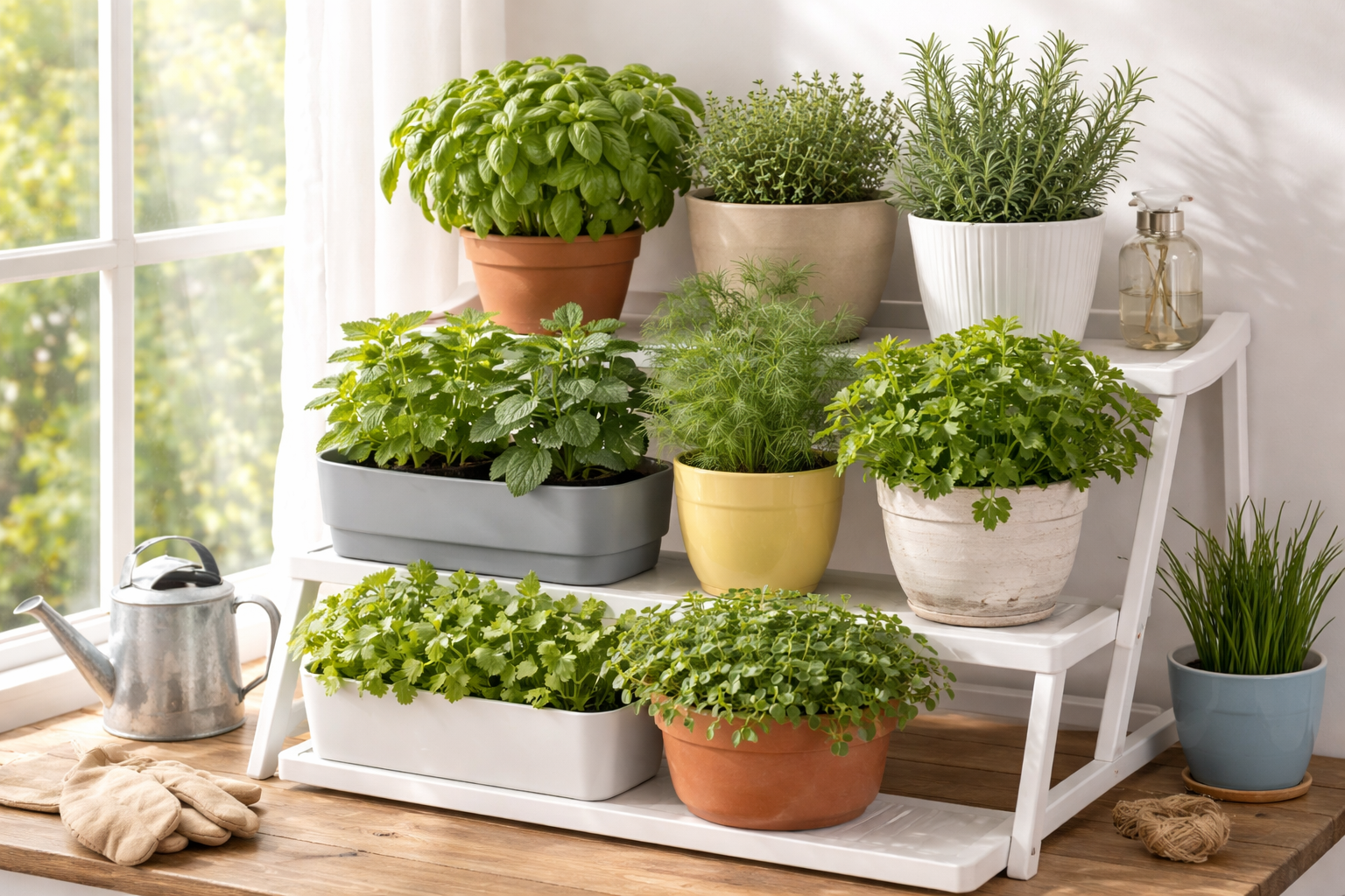 Indoor Herb Garden Setup