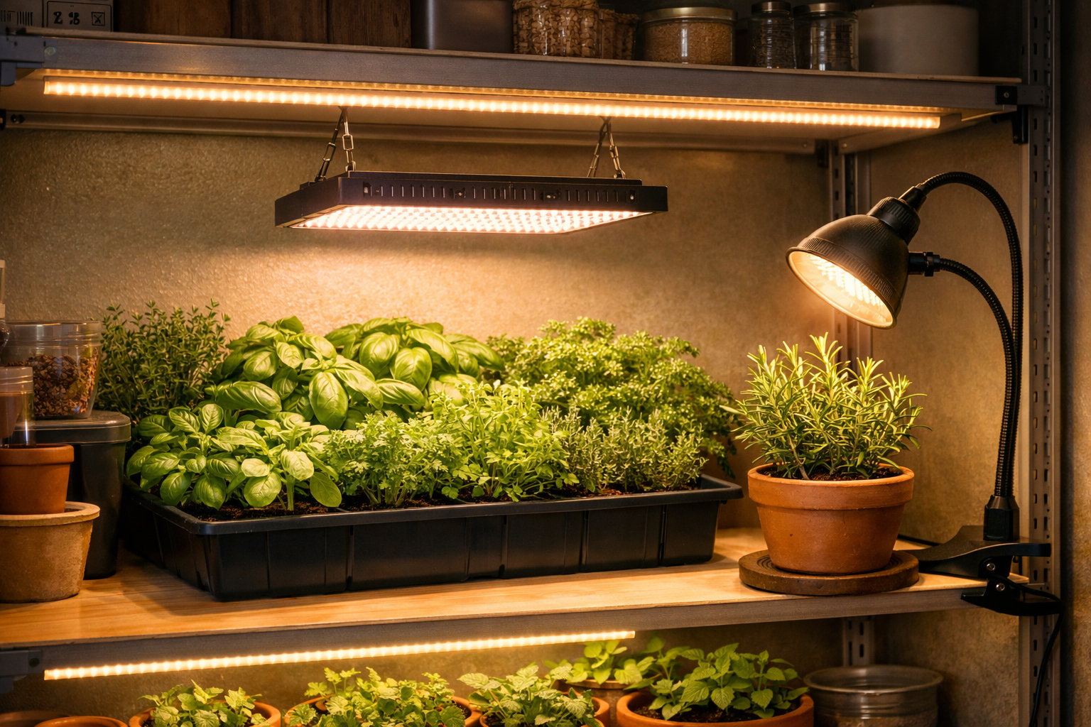 Indoor Herb Garden Setup