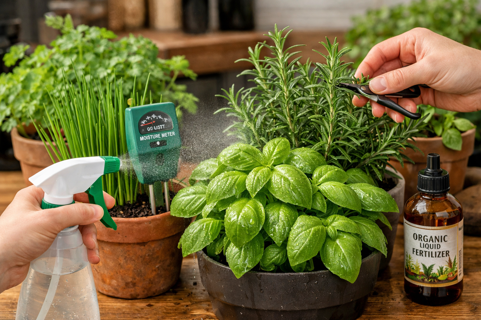 Indoor Herb Garden Setup