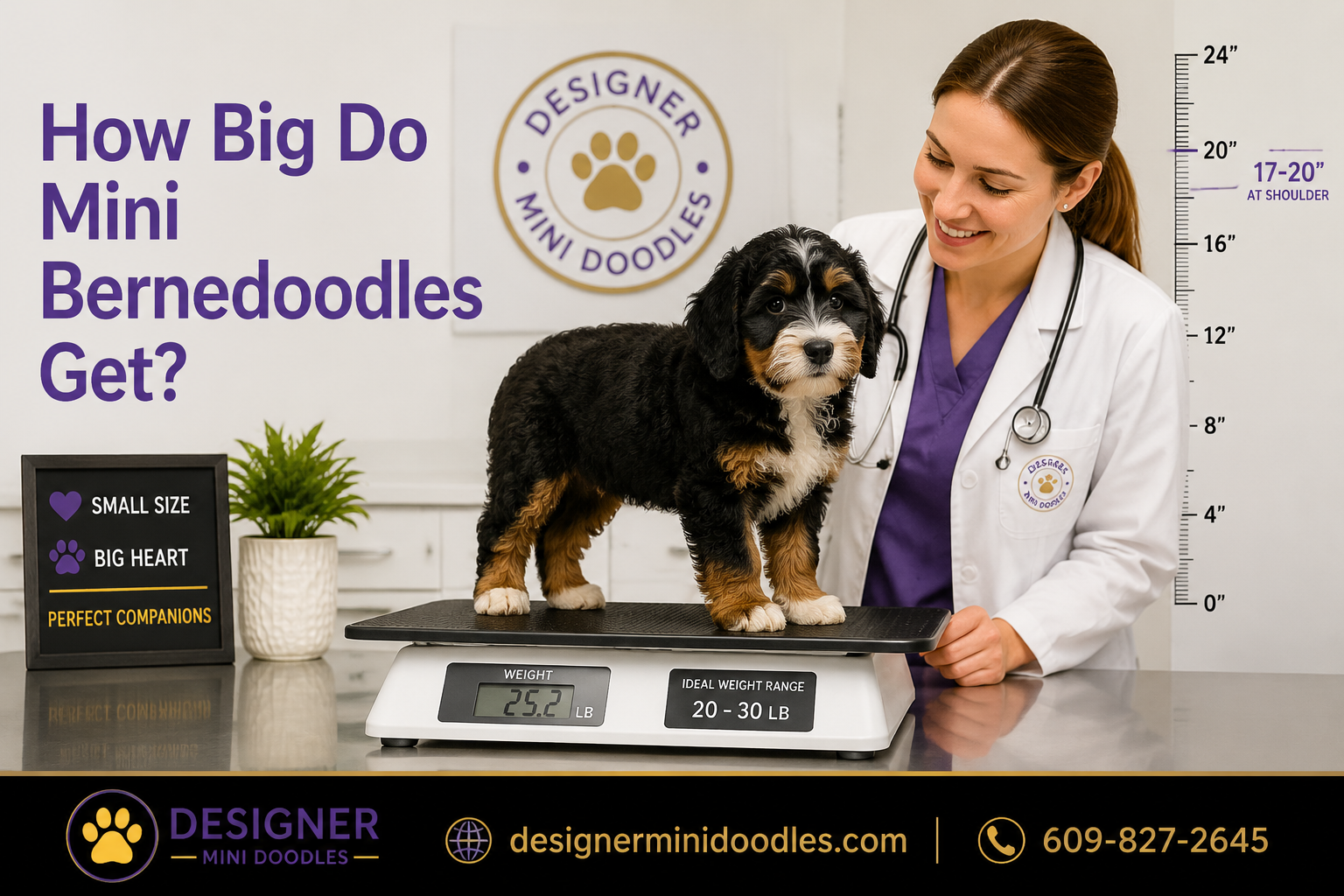 How Big Do Mini Bernedoodles Get?