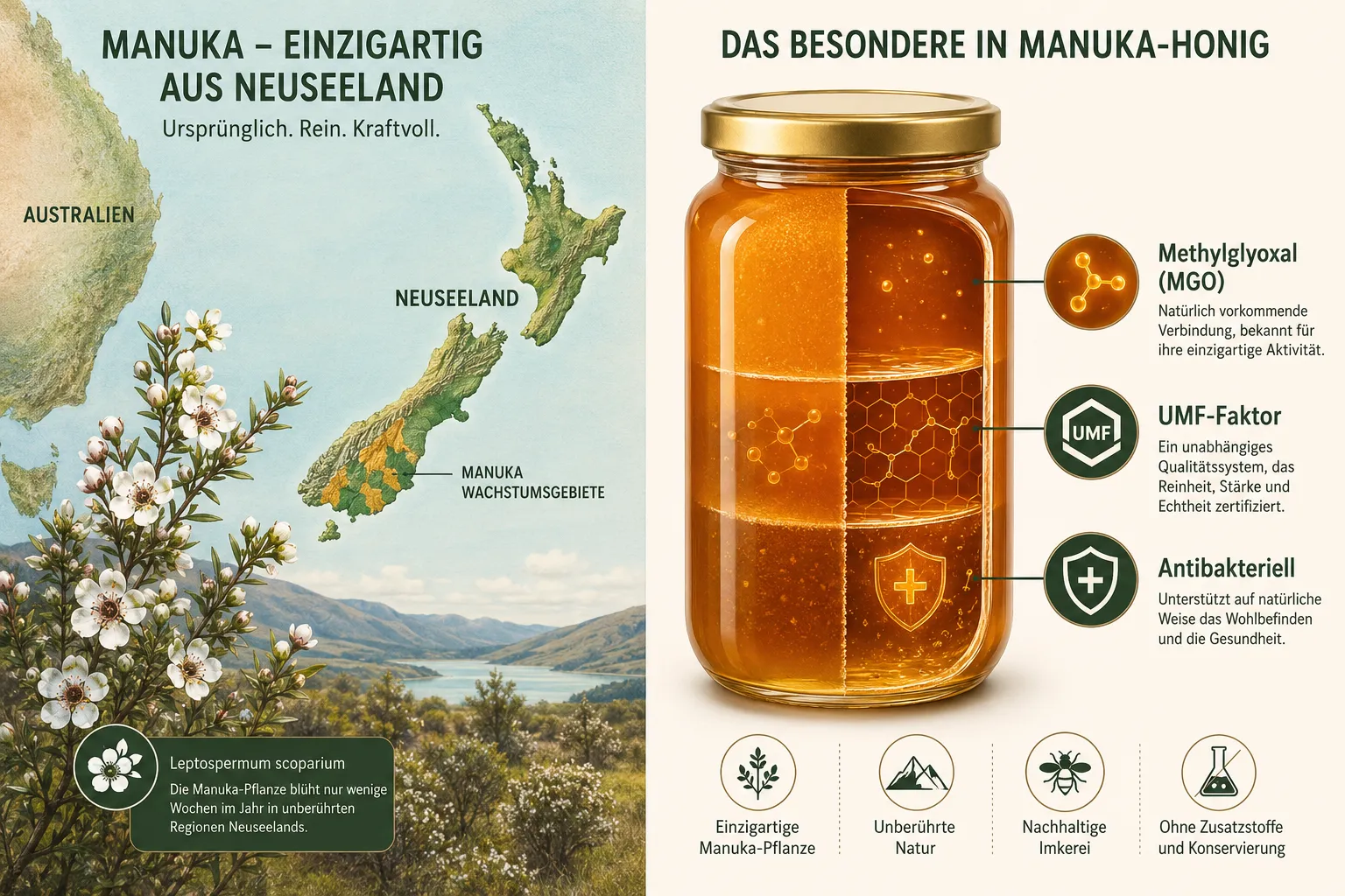 Woher kommt Manuka Honig?
