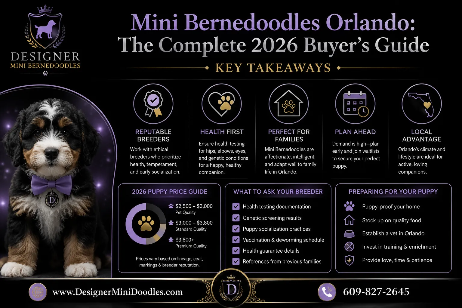 Mini Bernedoodle Breeders in Orlando, Florida