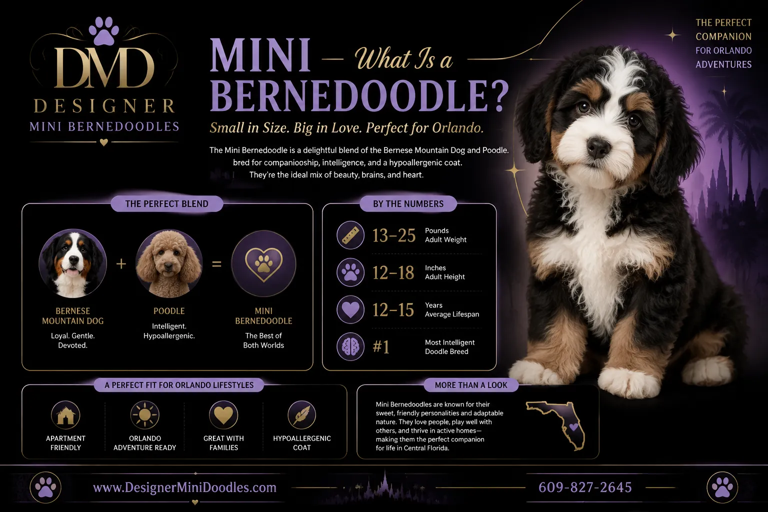 Mini Bernedoodle for sale Orlando