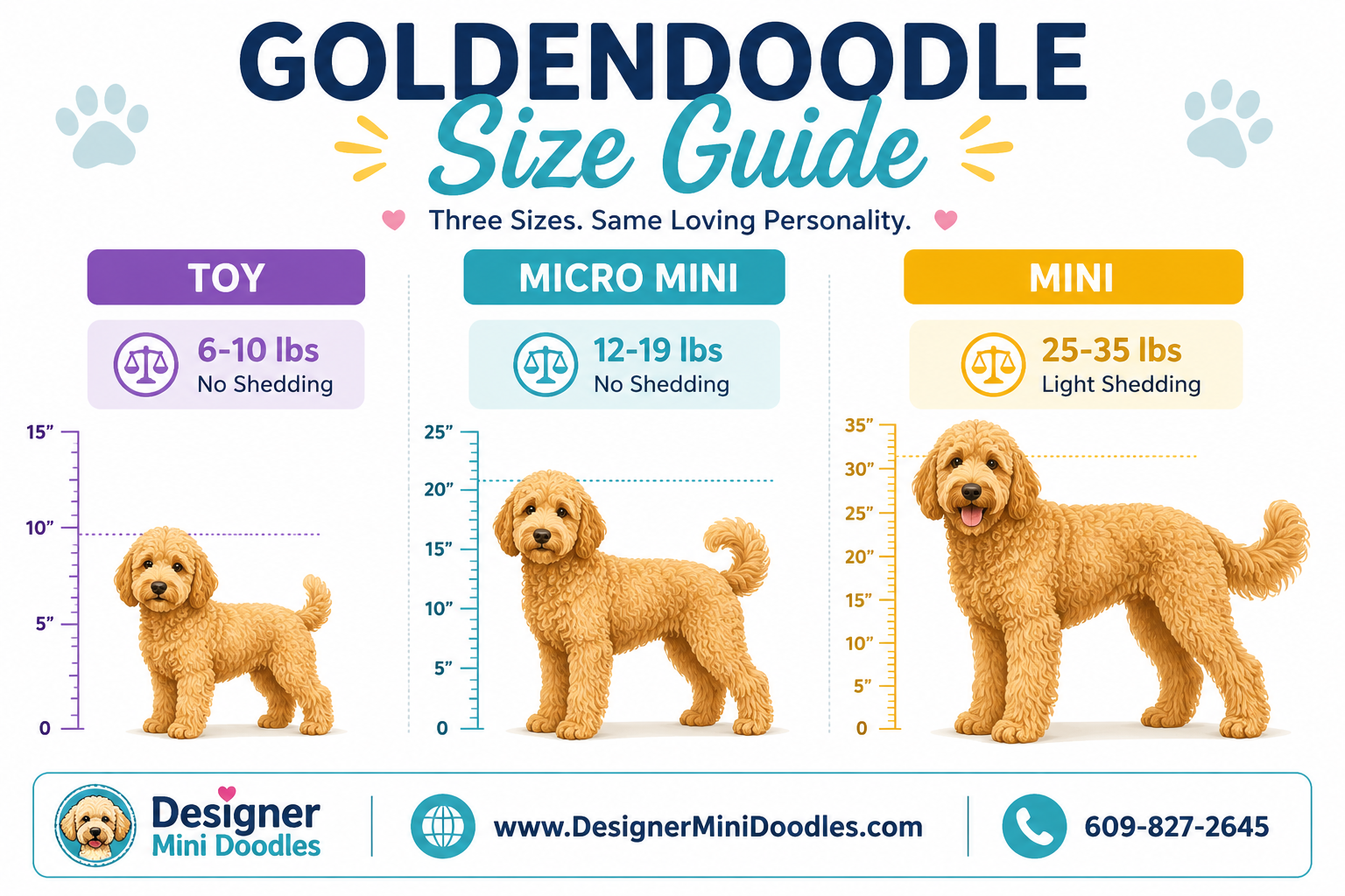 Goldendoodle size chart