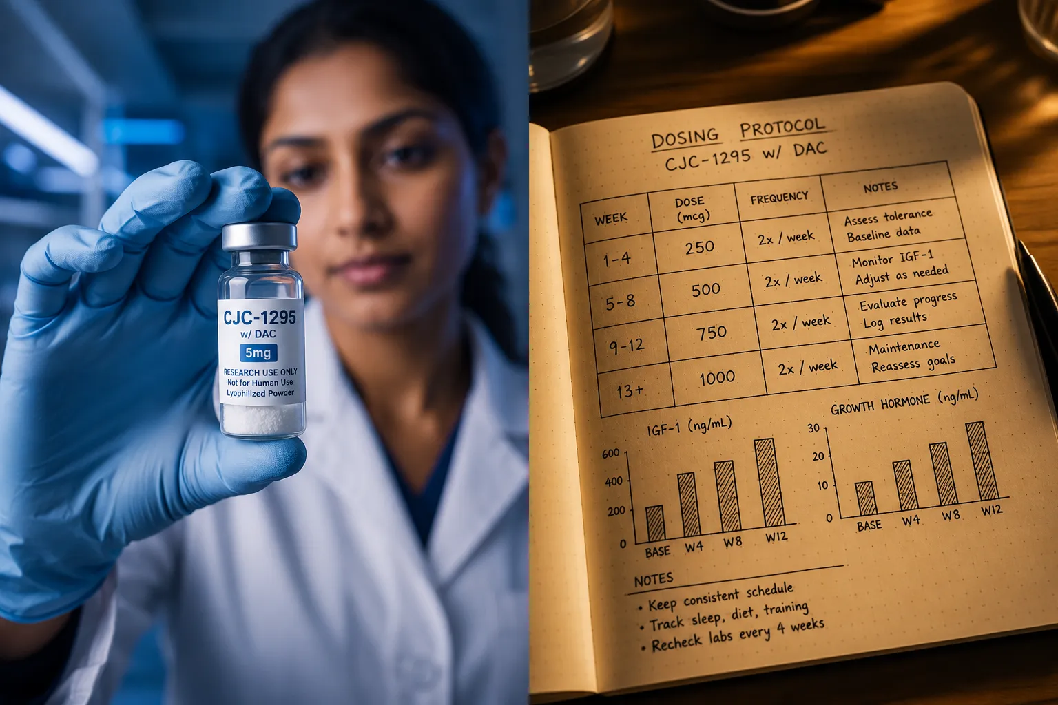 Research Findings on the Ipamorelin and Tesamorelin Combination