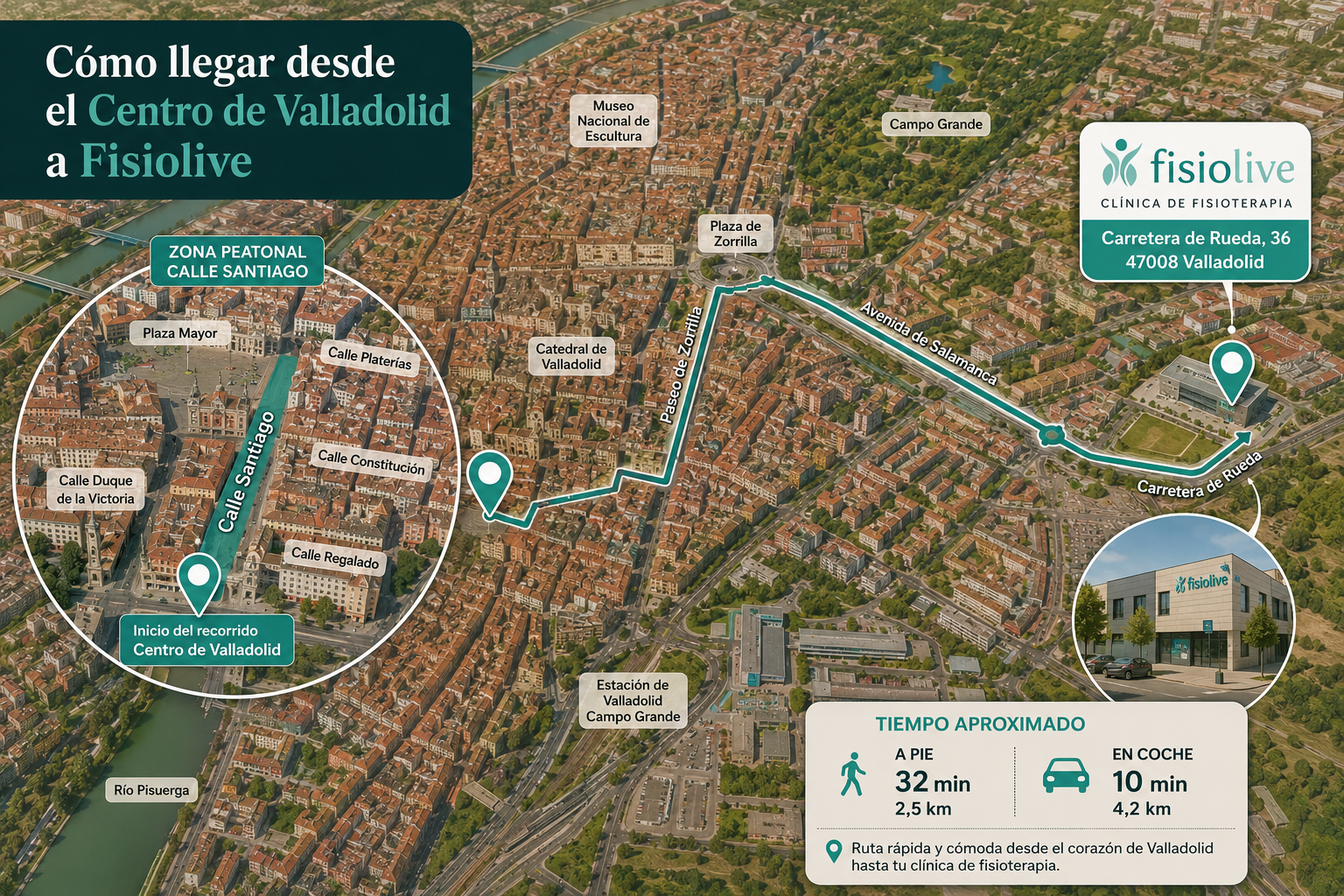 Podología deportiva cerca de la Calle Santiago, en el Centro de Valladolid