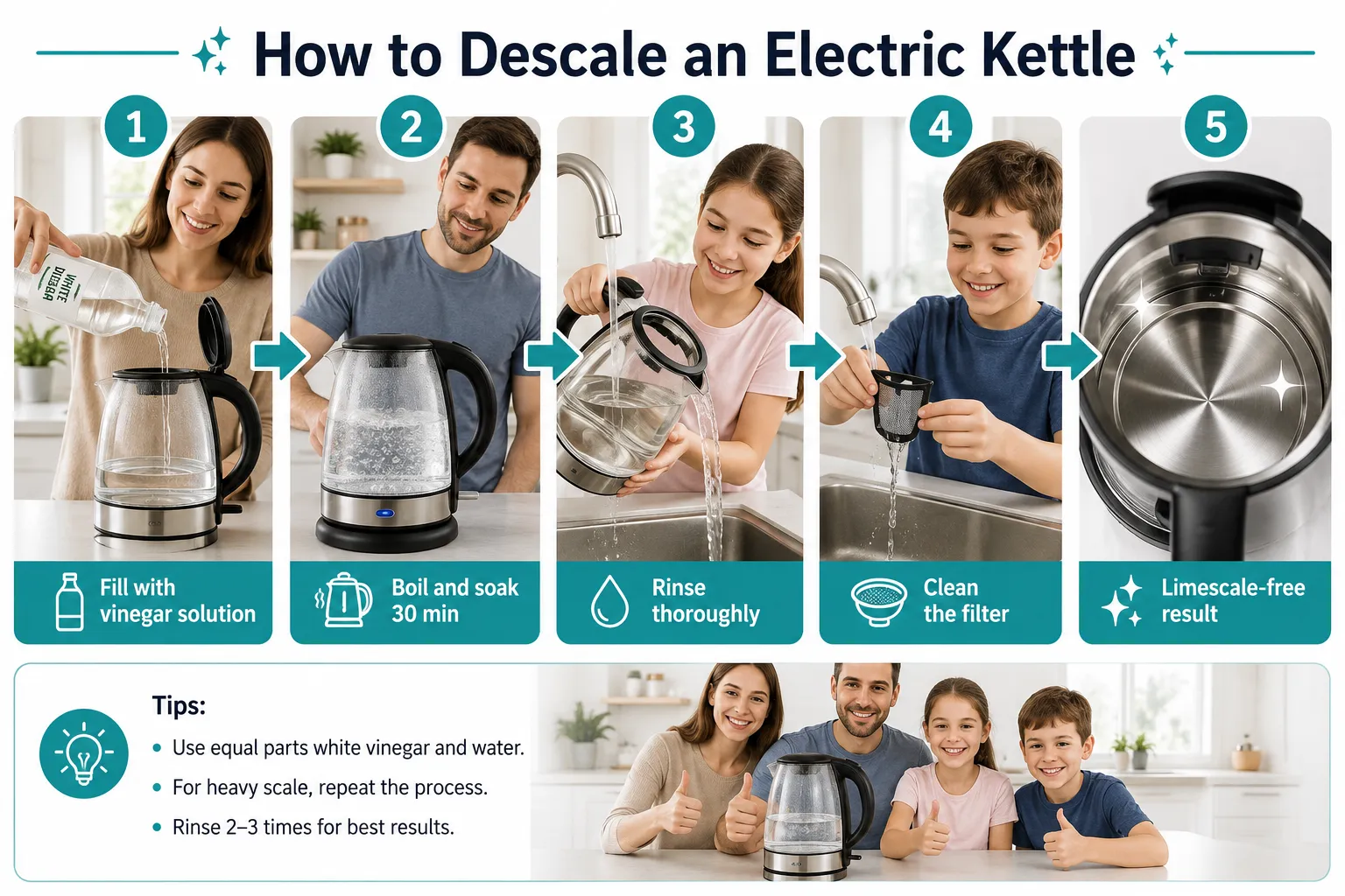 Best Electric Tea Kettle For Hard Water How to Get Rid of Hard Water Buildup in an Electric Kettle