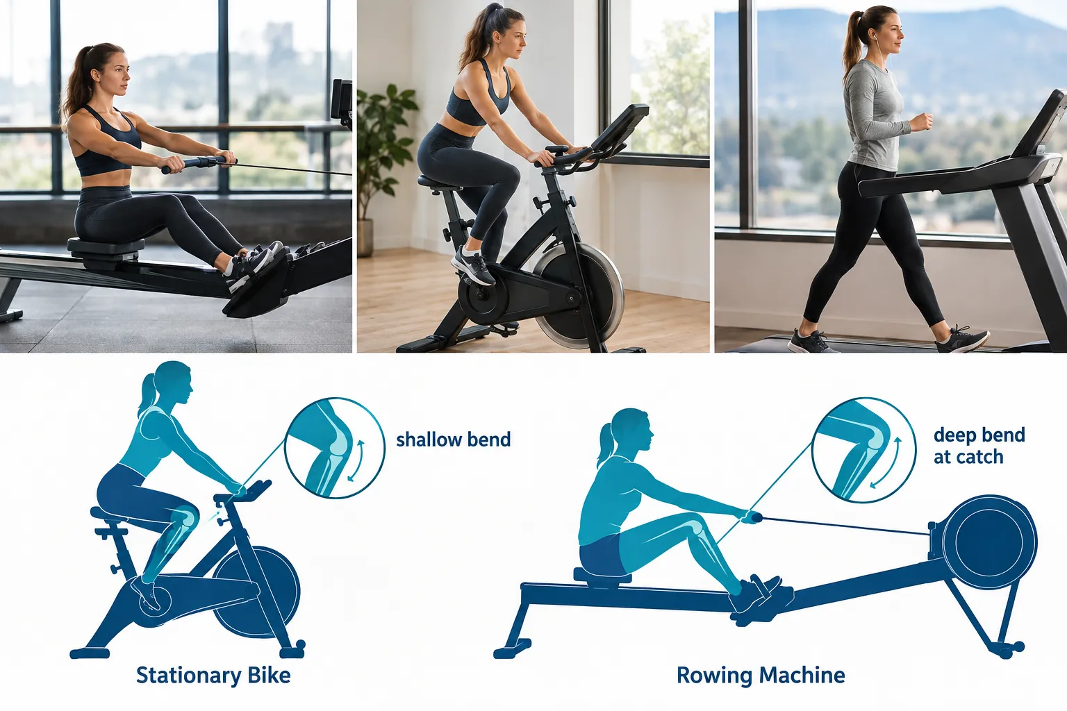 Rowing machine vs stationary bike for bad knees, What "Low Impact" Actually Means for Sensitive Knees
