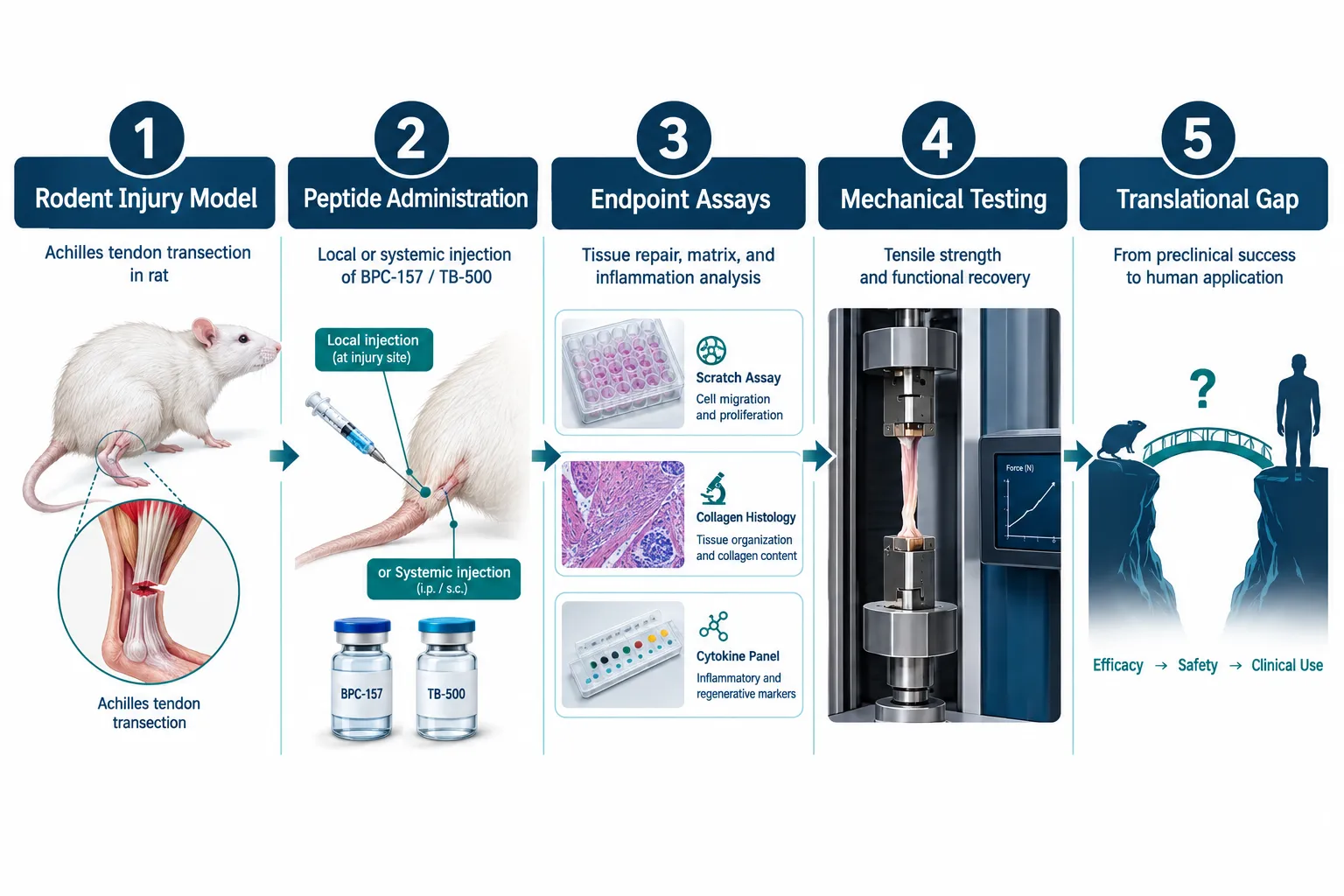 Combining BPC-157 and TB-500: Synergy Evidence and Research Gaps