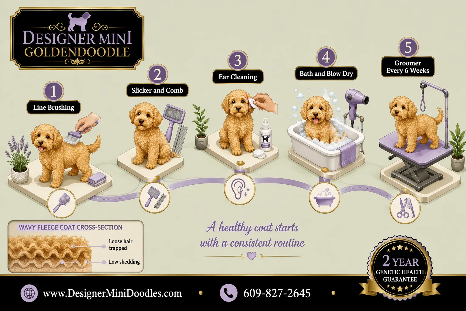 What Are Mini Goldendoodle Grooming Requirements and How Much Do They Shed?