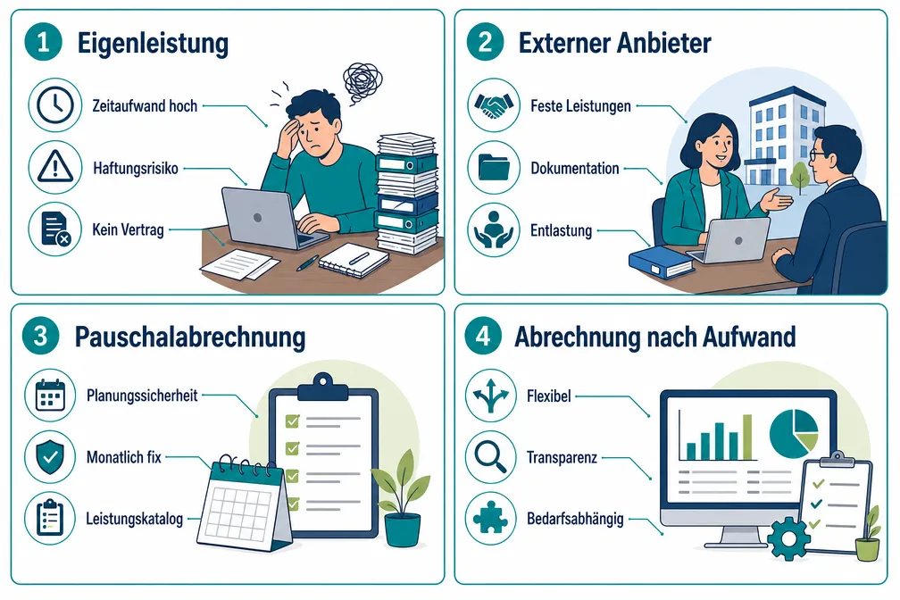Objektbetreuung selbst machen oder outsourcen: Ein Kostenvergleich