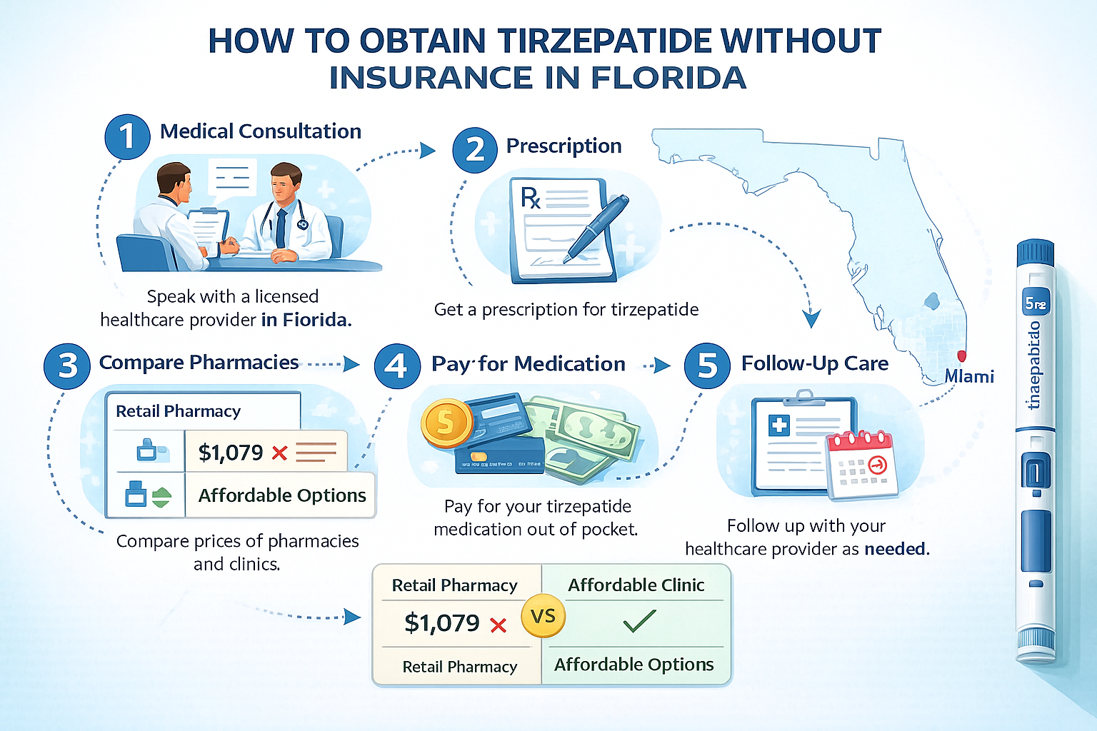 Cómo Conseguir Tirzepatide Sin Seguro