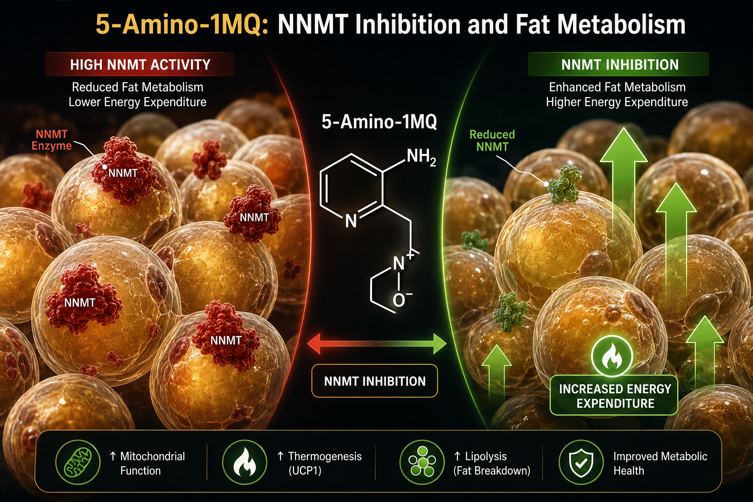 5-Amino-1MQ: NNMT Inhibition and the Adipose Tissue Connection