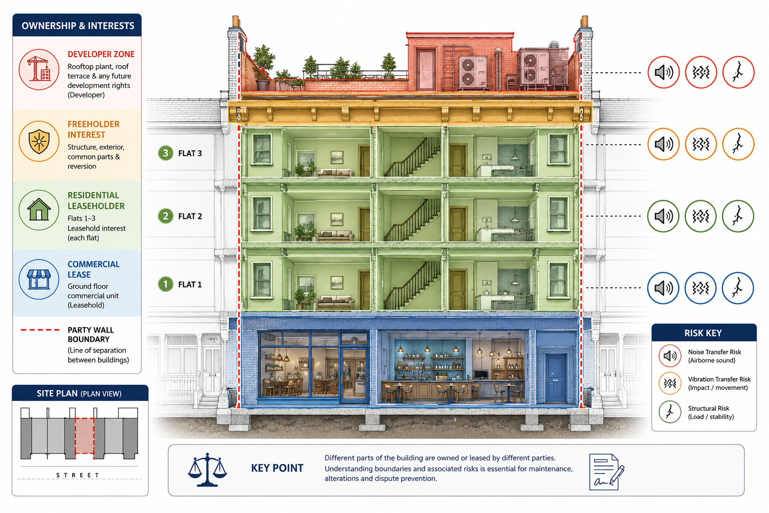 How Party Wall Surveys for Mixed-Use High Streets Should Be Structured