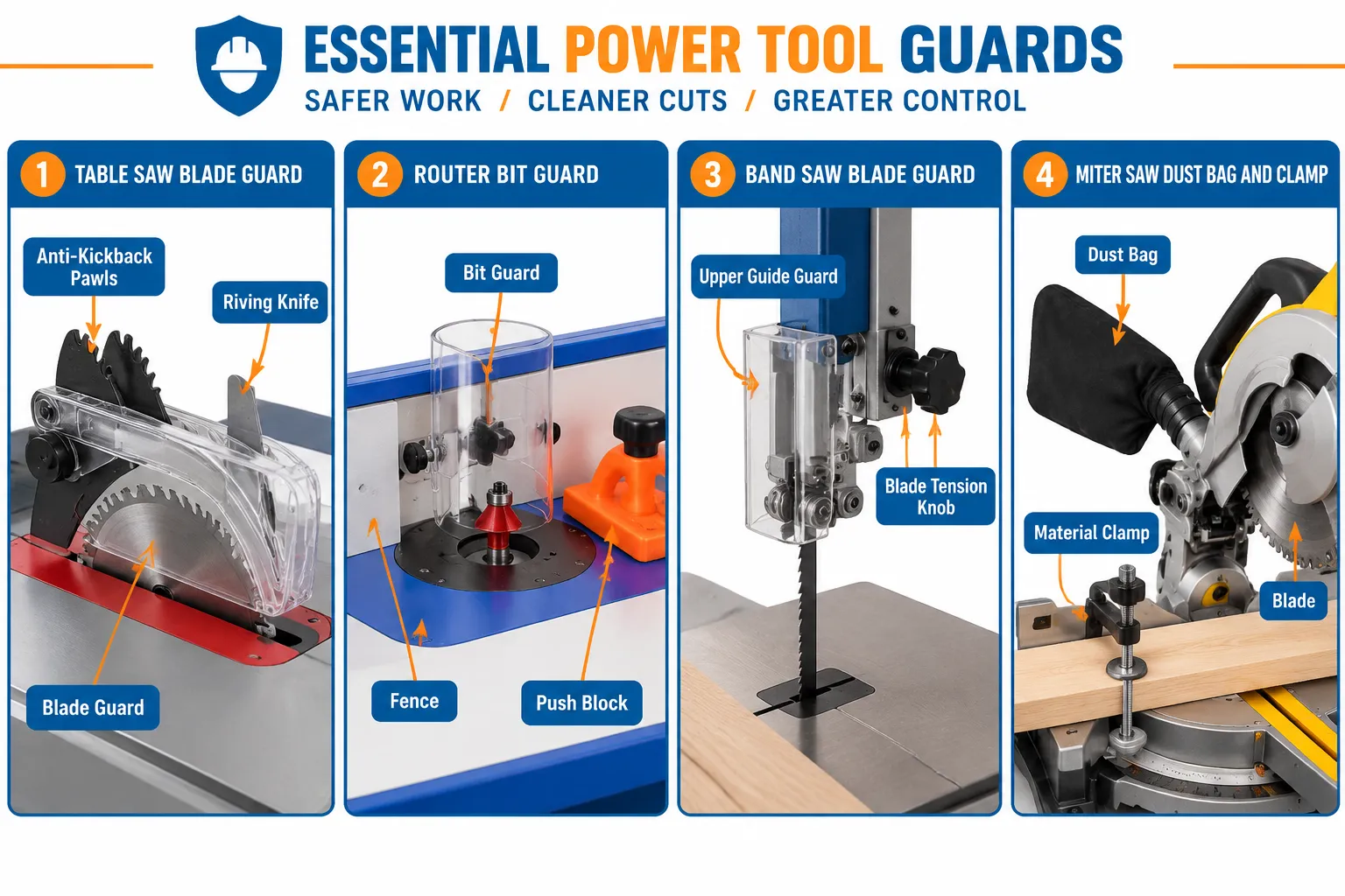 Essential Power Tool Guards: Your First Line of Defense in Woodworking Workshop Safety