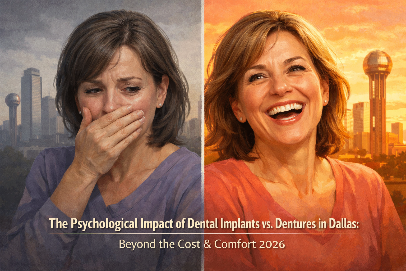 A compelling () illustration depicting a split image. One side shows a person discreetly covering their mouth while