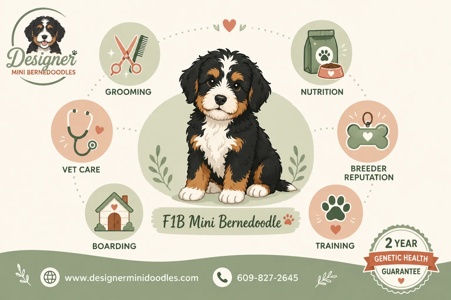 F1B Mini Bernedoodle