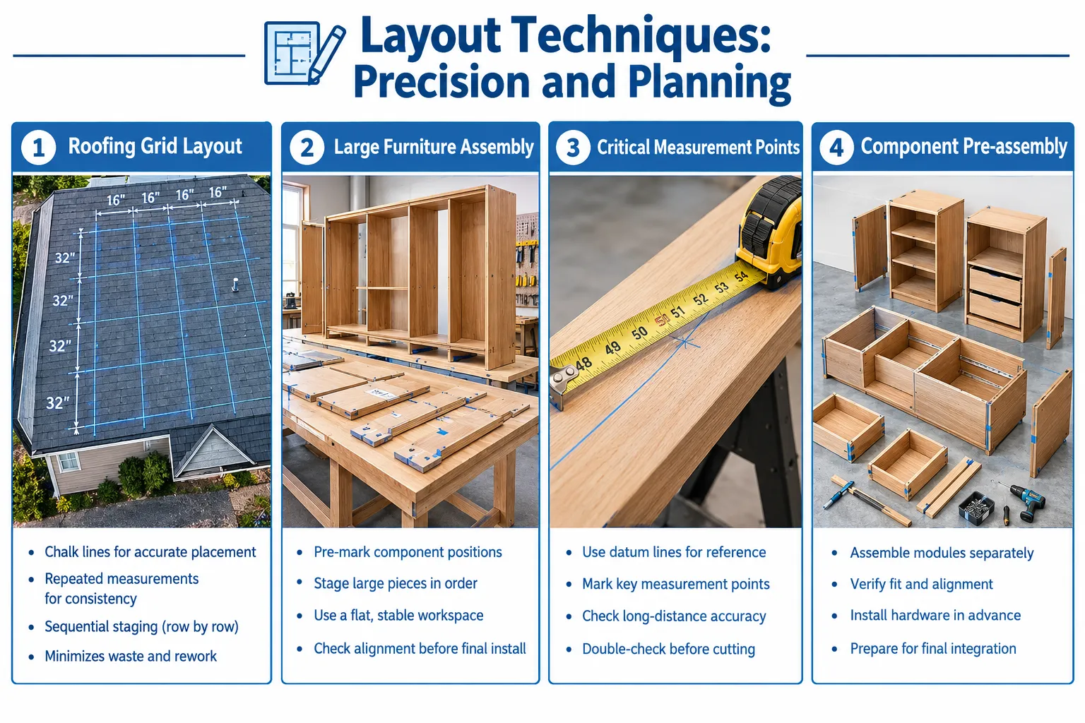 Precision Layout Techniques for Large Woodworking Projects