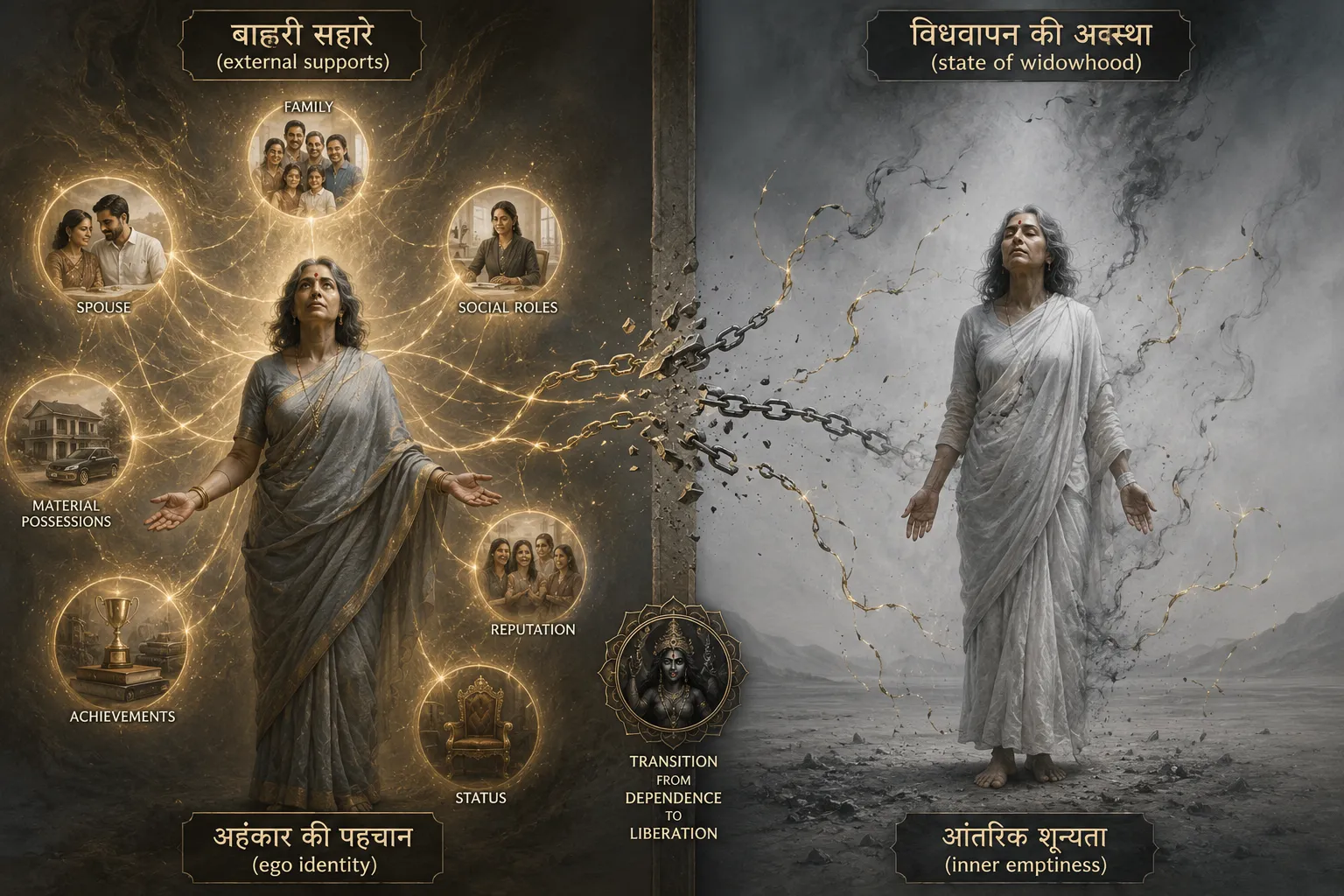 धूमावती और वैराग्य के बीच क्या संबंध है?
