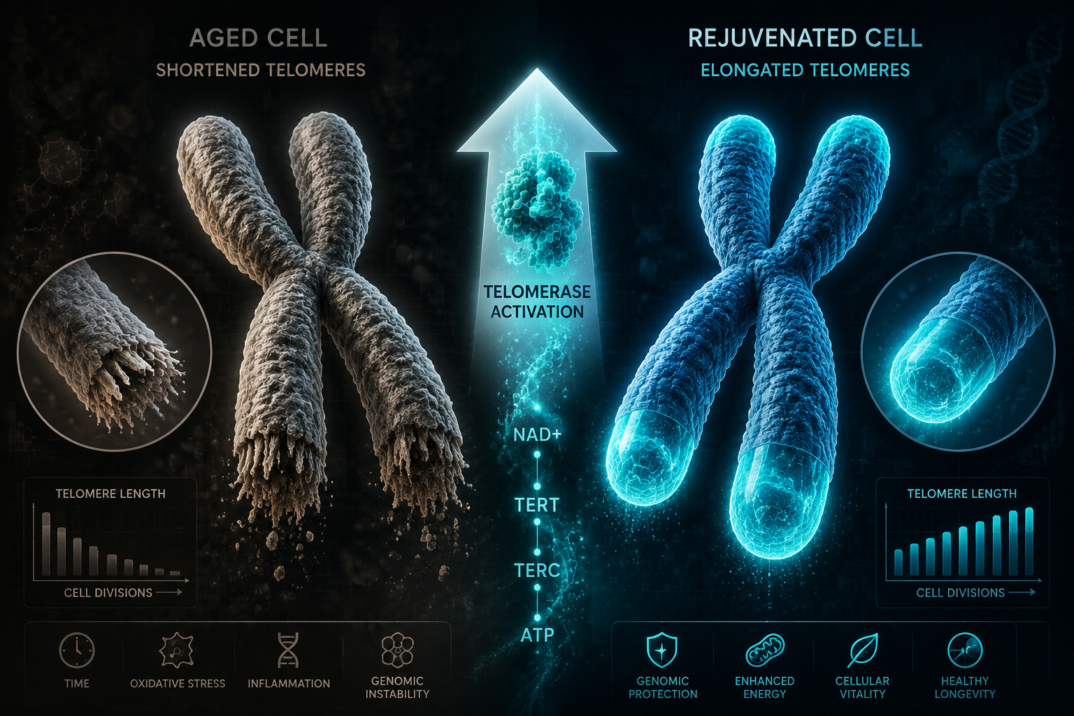 Telomerase Activation in Human Cells
