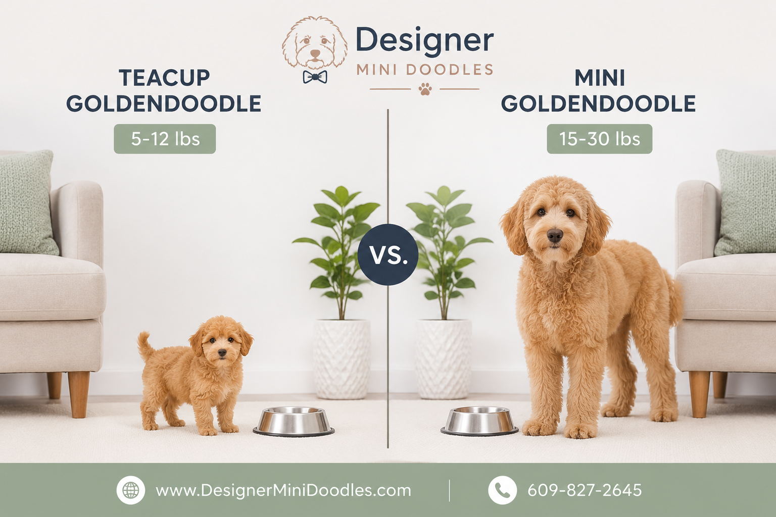 Difference Between Teacup and Mini Goldendoodle