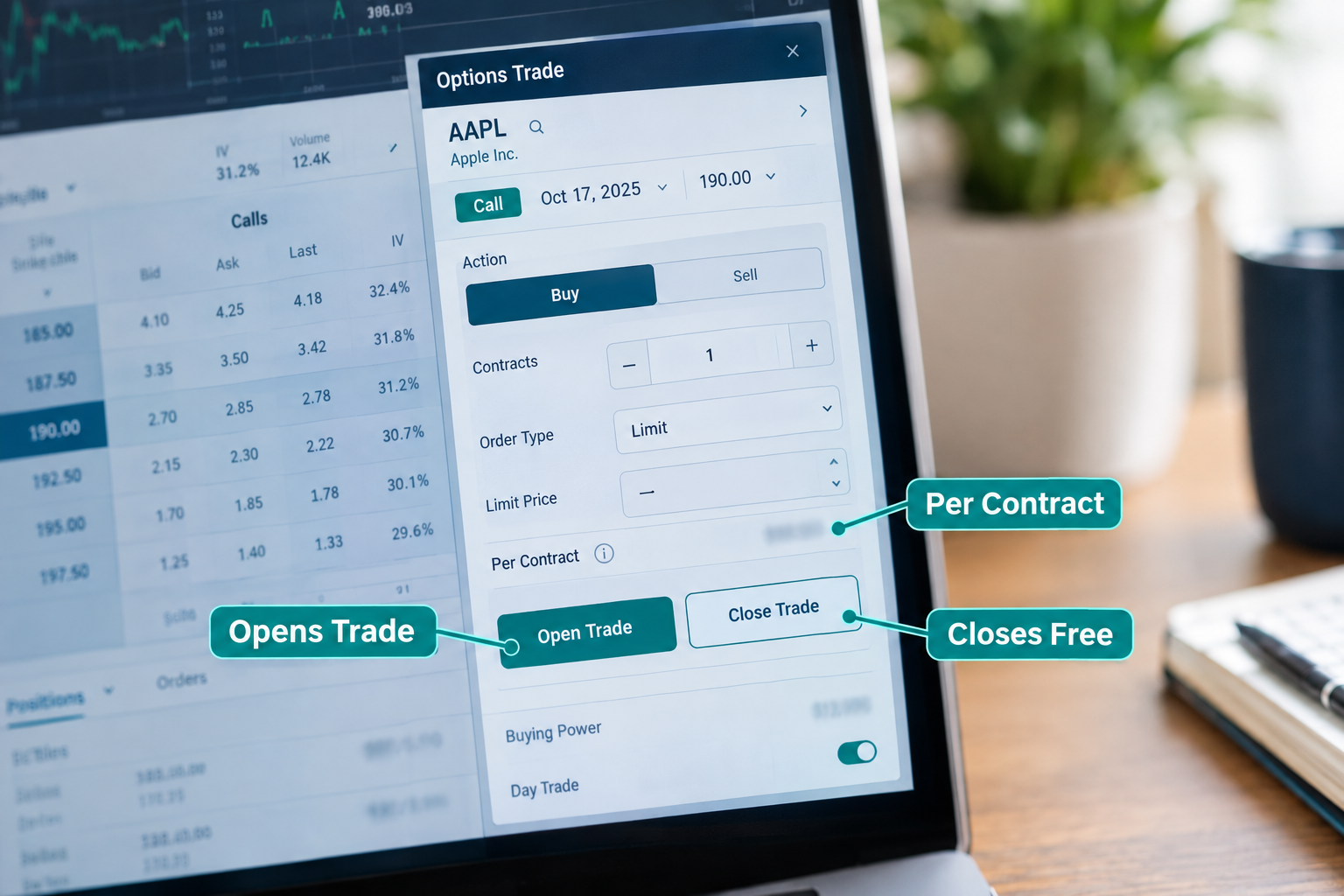 What are the tastytrade fees for options?