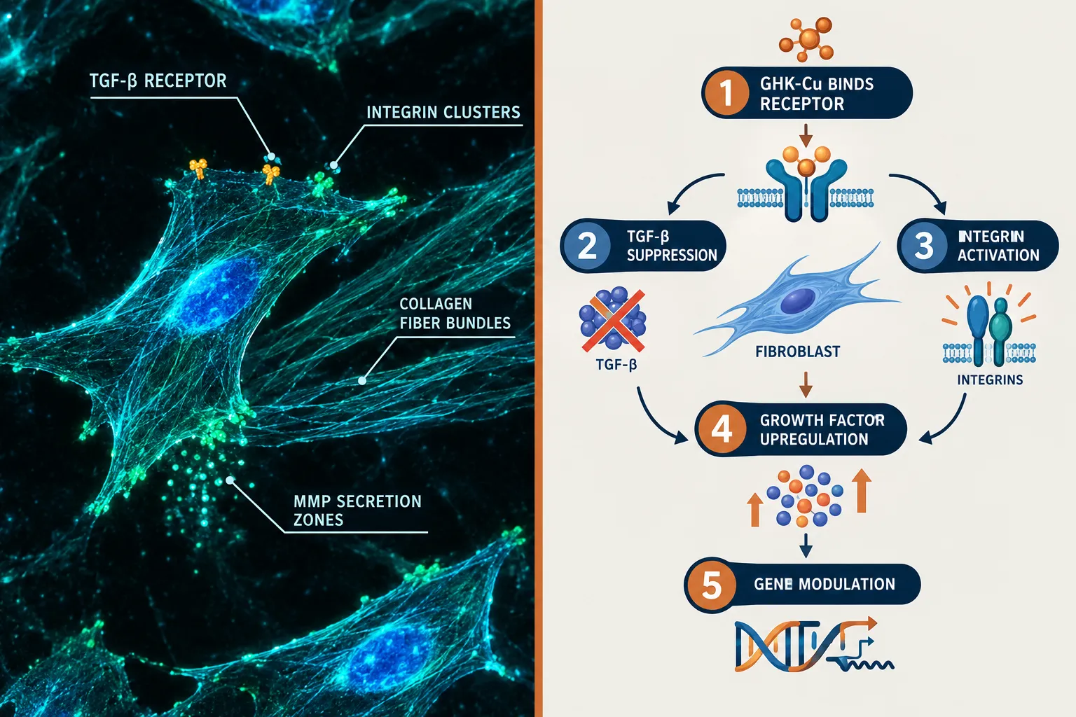 Fibroblast Signaling: What GHK-Cu Actually Does Inside the Cell