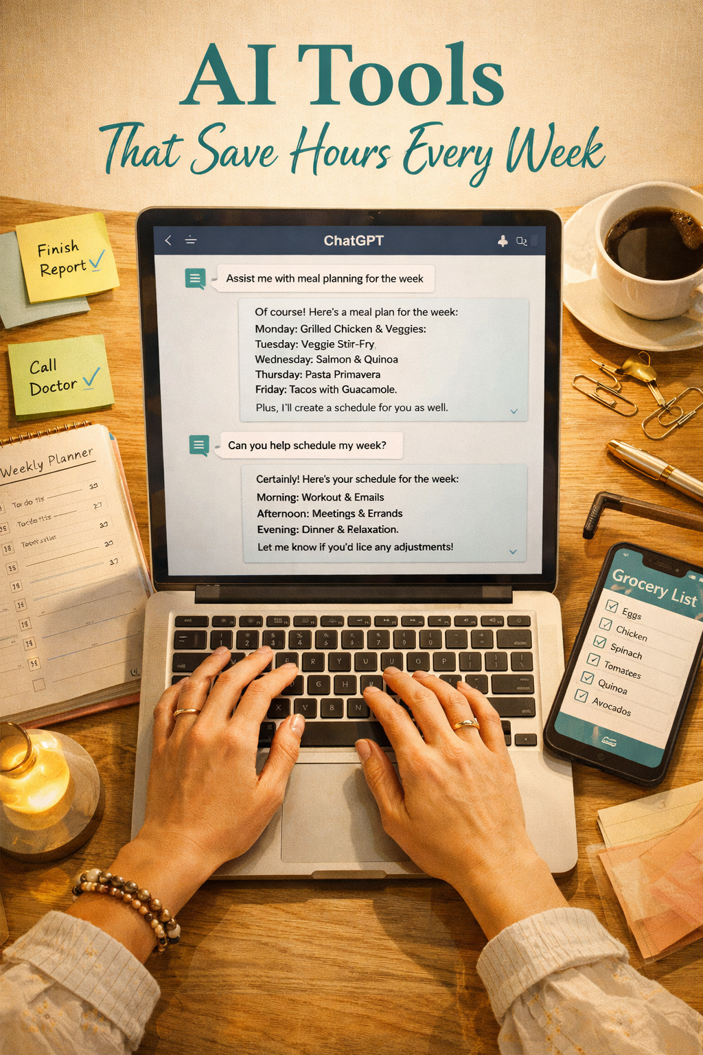 AI tools helping a stay-at-home mom save time at home