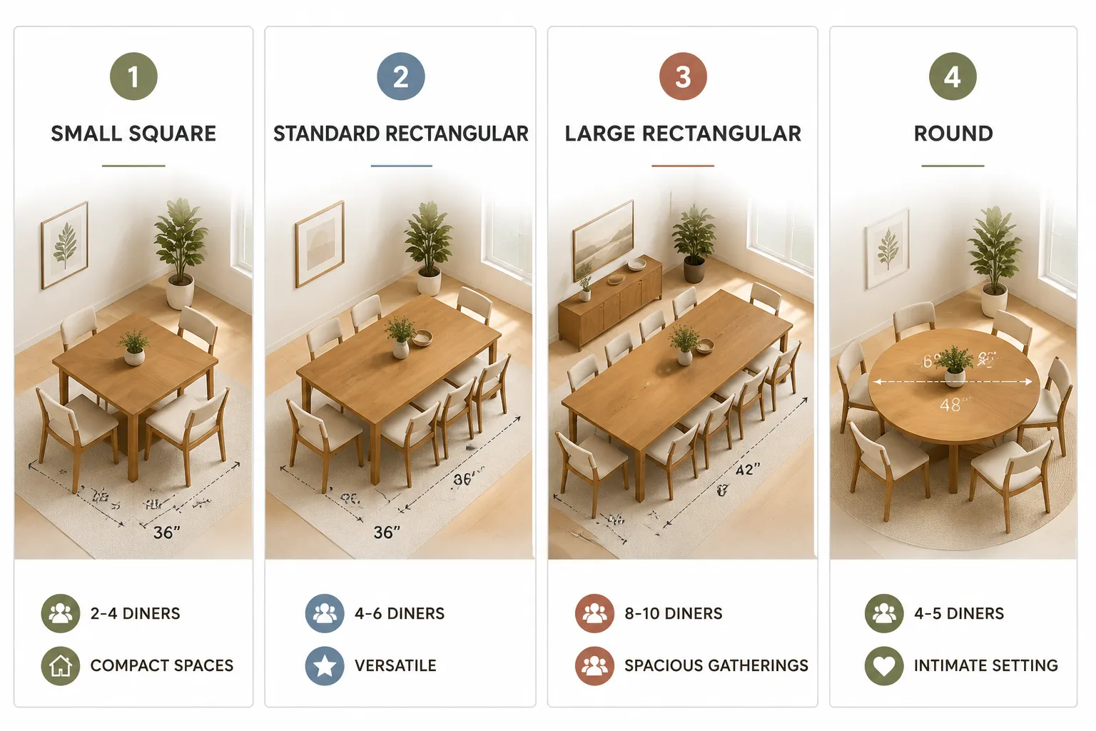 Determining the Right Size for Your Dining Table