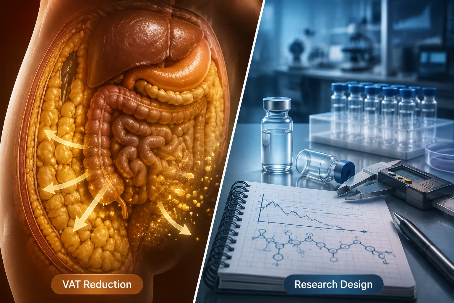 Visceral Fat Mechanisms in Tesamorelin and Ipamorelin Combination Research Design