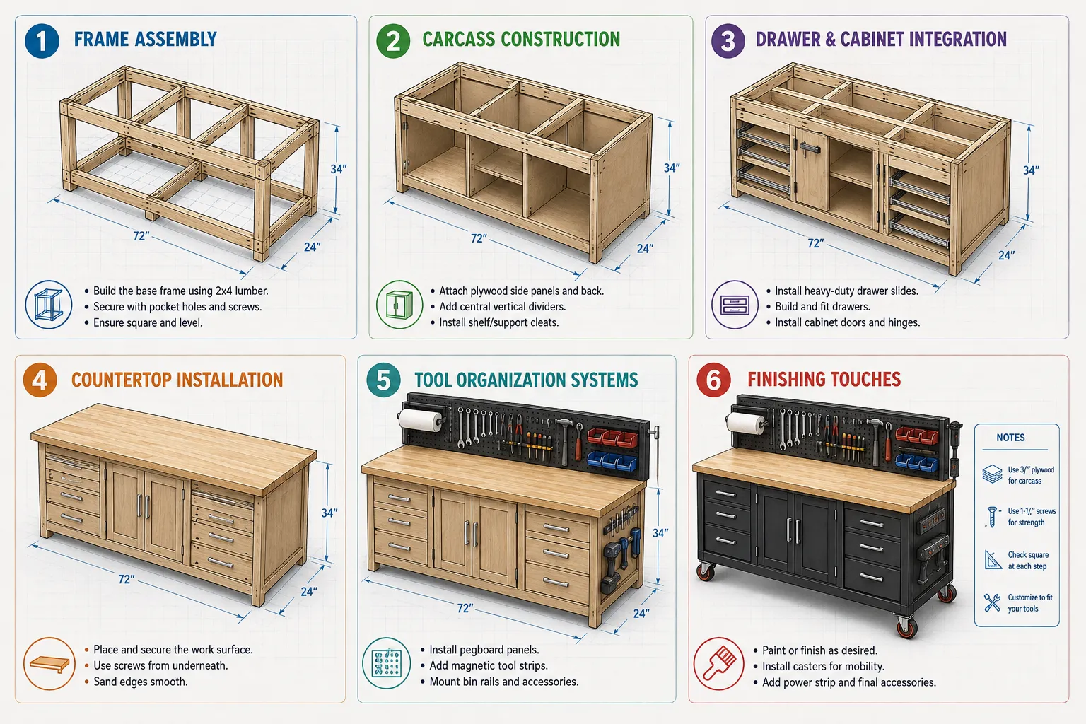 Step-by-Step Construction Process