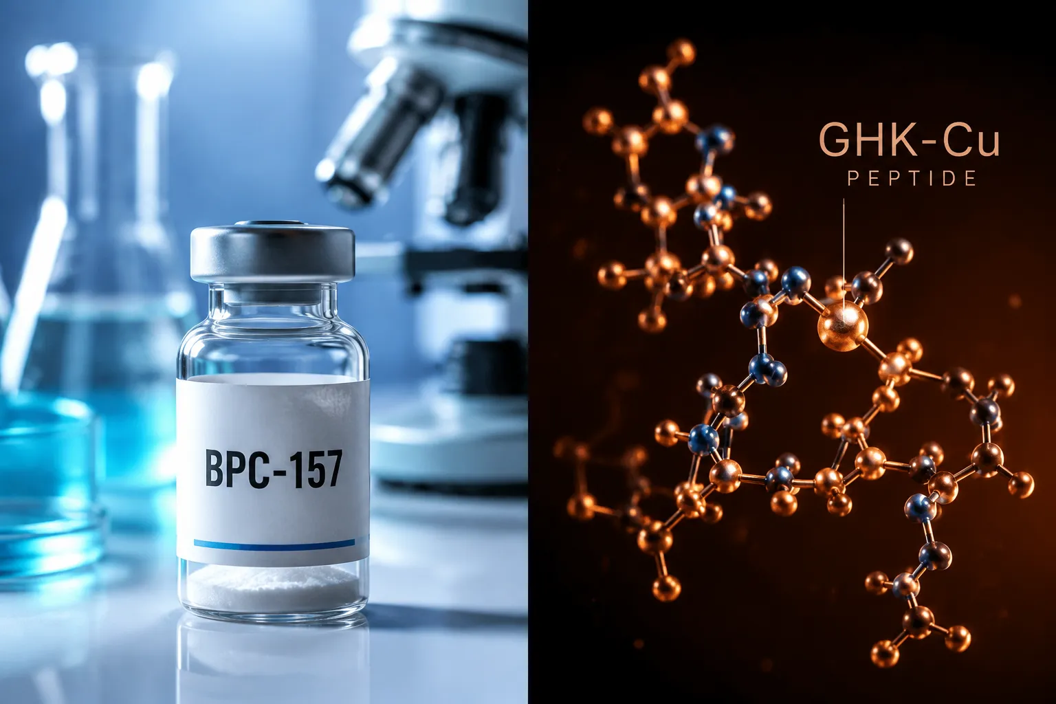 BPC‑157, GHK‑Cu, and Glow Blend: Mechanisms in Tissue-Repair Models