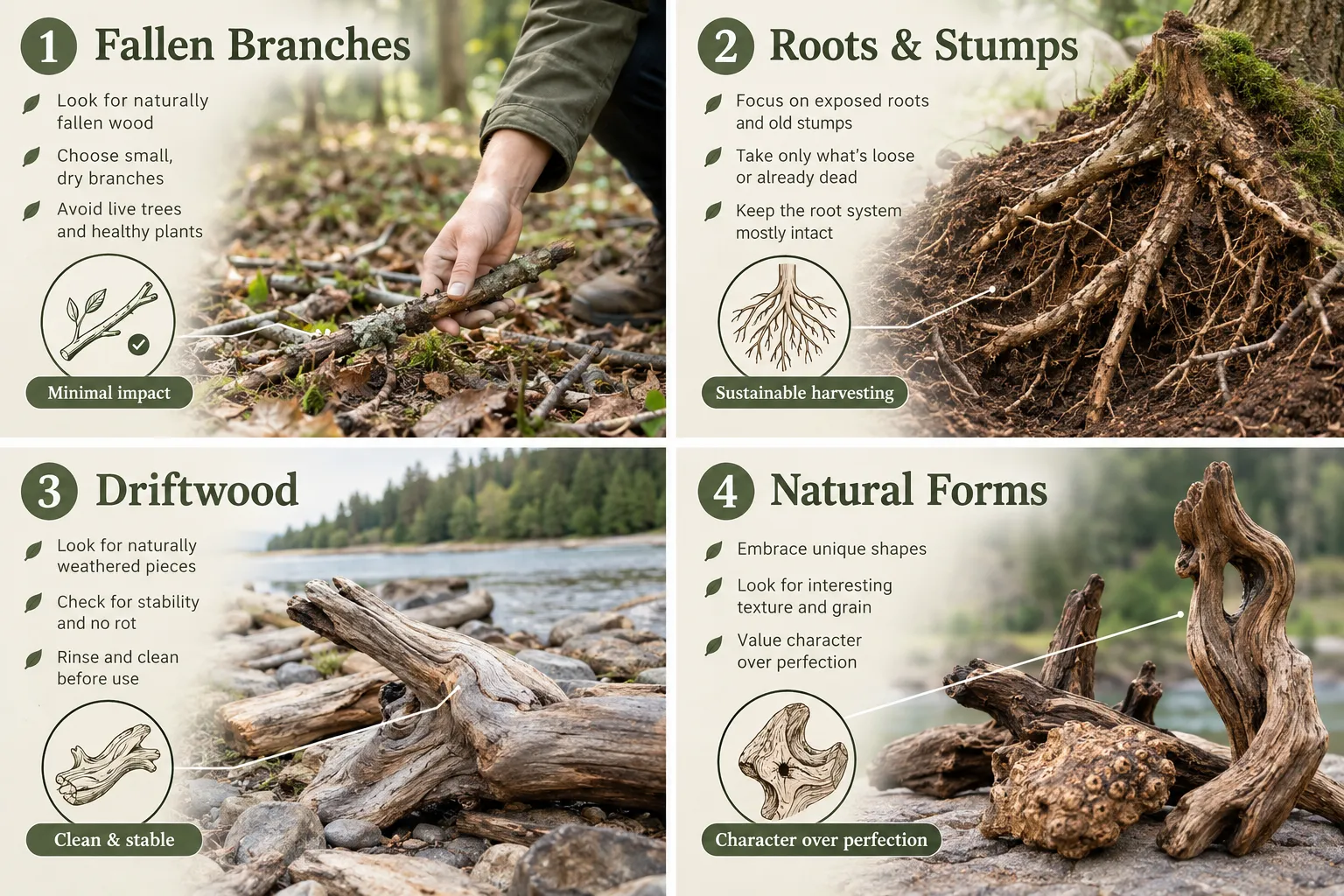 The Philosophy and Practice of Wild Crafts with Wood: Beginner-Friendly Projects Using Found Branches, Roots, and Natural For